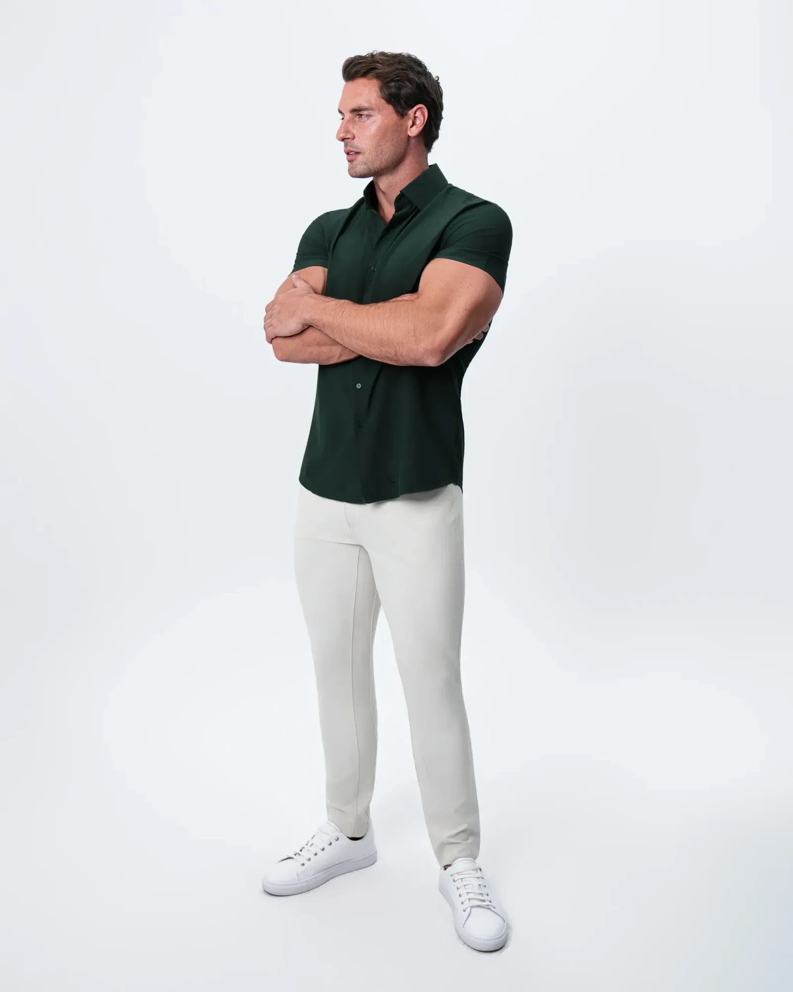 ''The Gino'' – Solid Dark Olive Green
