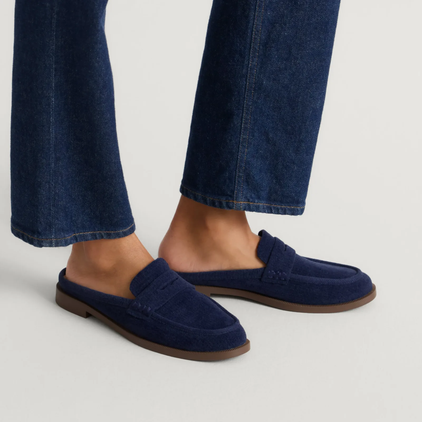 The Penny Loafer Mule – ReVelvet™ Navy