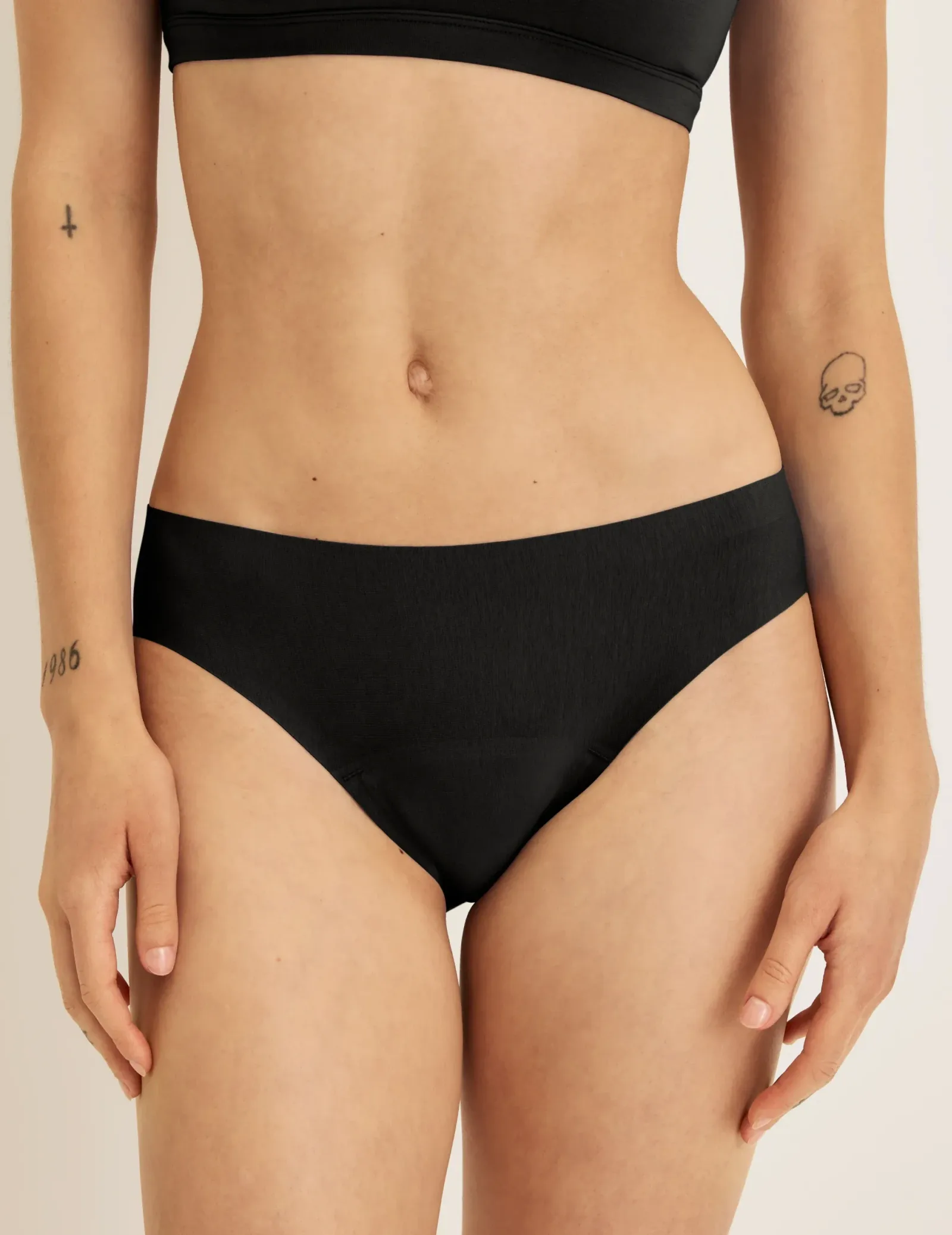 Leakproof Invisible Cotton No-Show Bikini