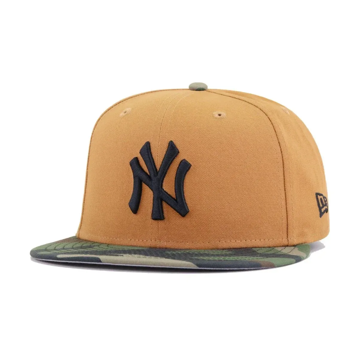 New York Yankees Light Bronze Cotton Canvas Woodland Camouflage New Era 59Fifty Fitted