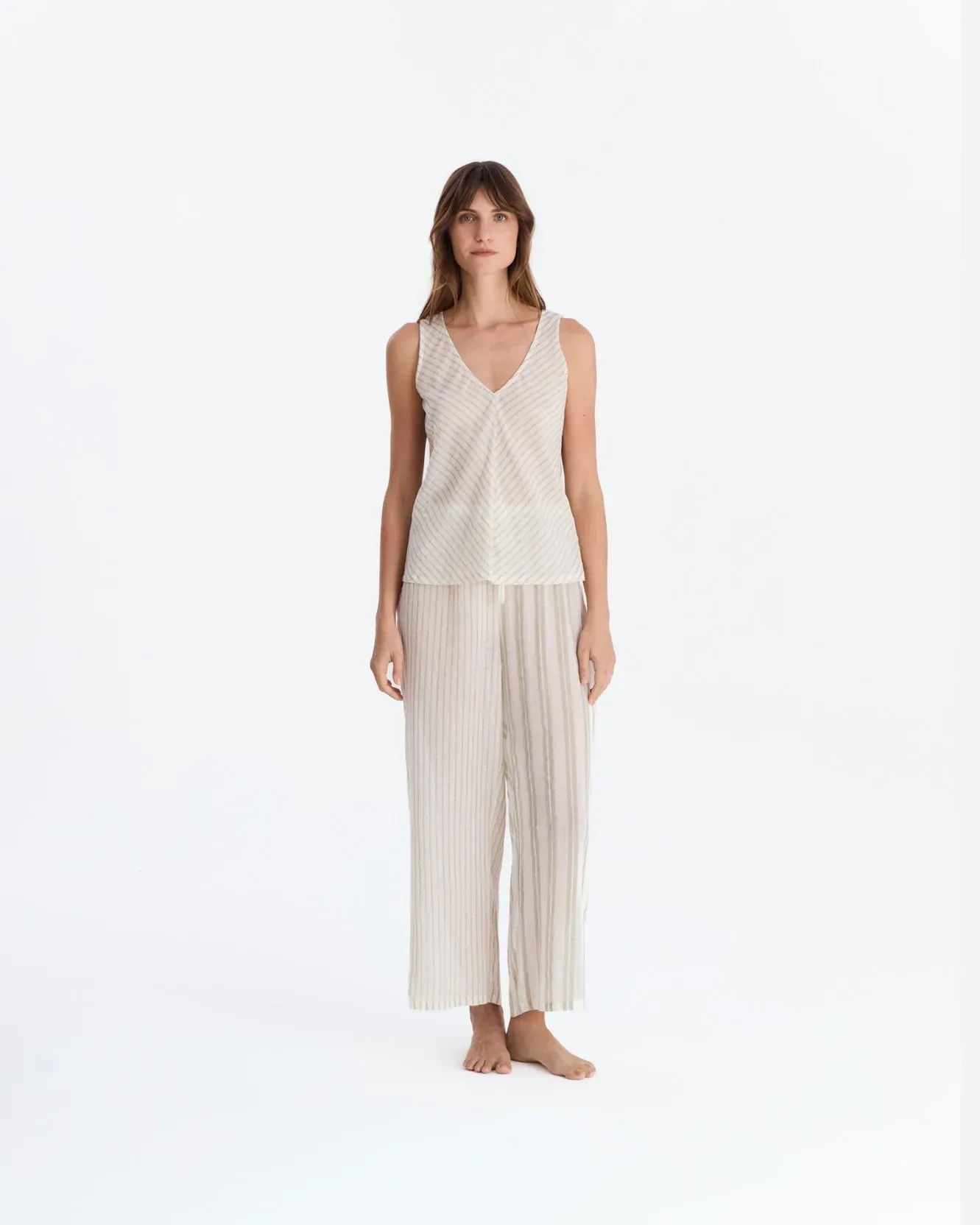 Salvia Cotton Mist Long Pajama Set