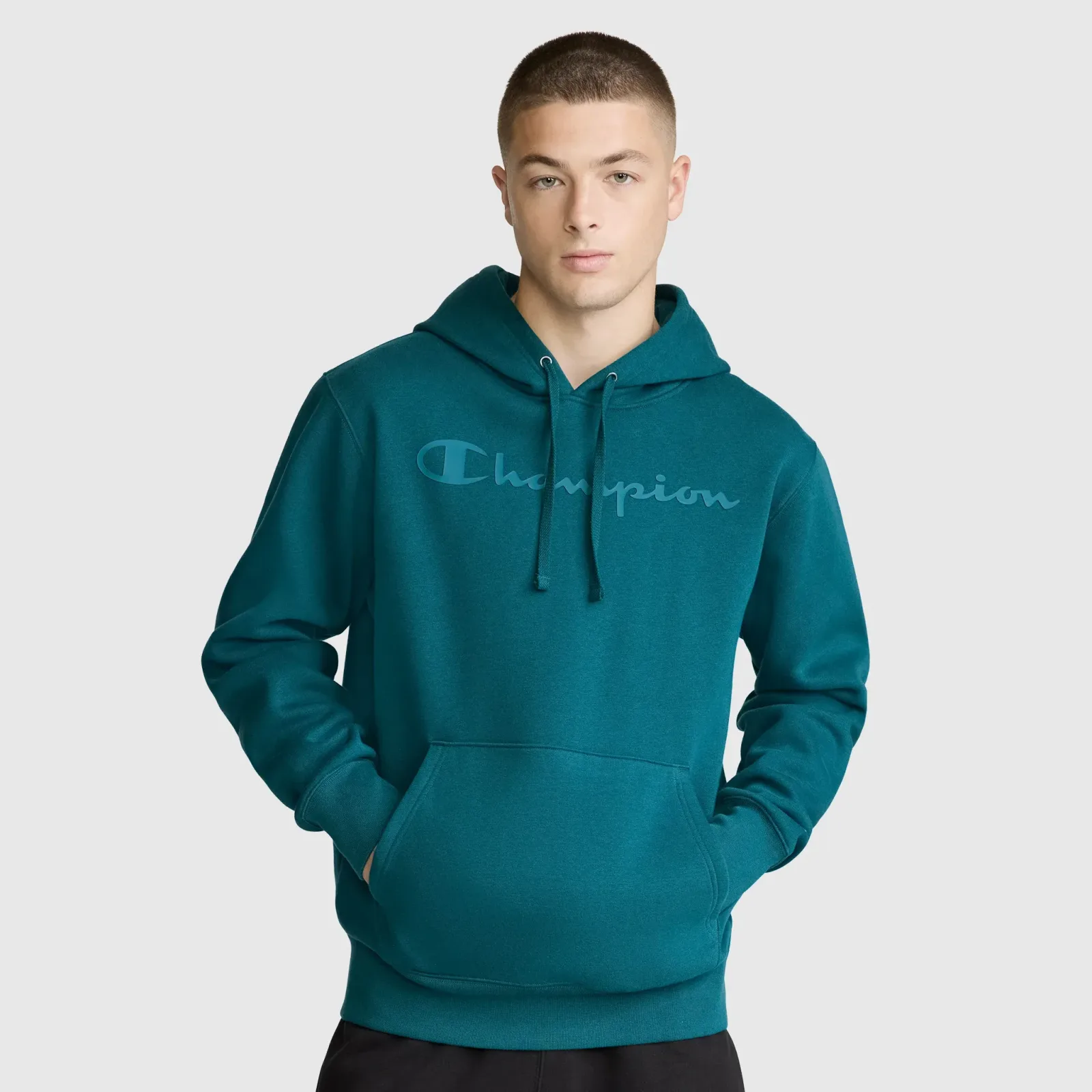 Powerblend Hoodie, Tonal Script Logo
