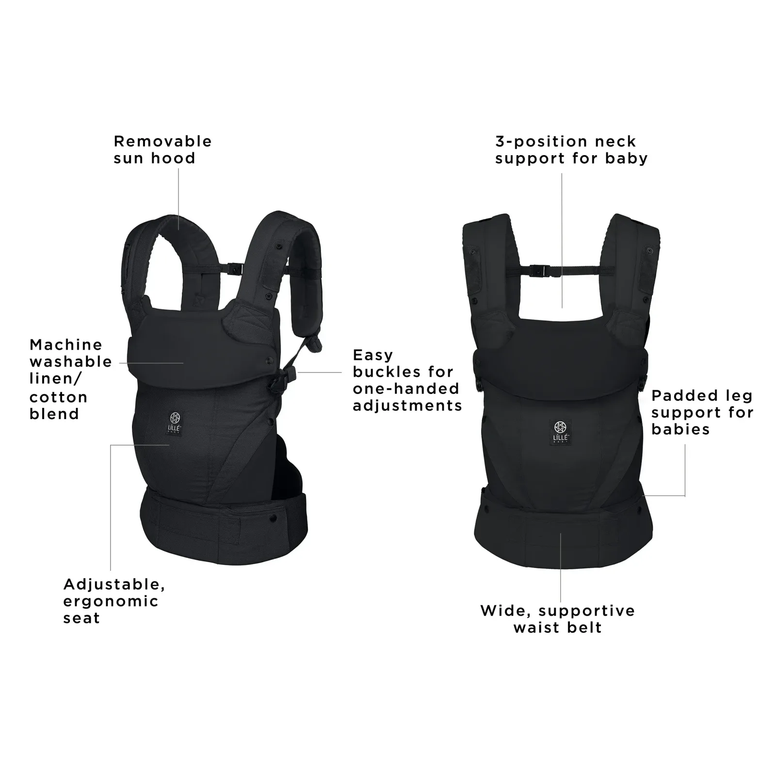 Elevate 6-in-1 Baby Carrier – Basalt