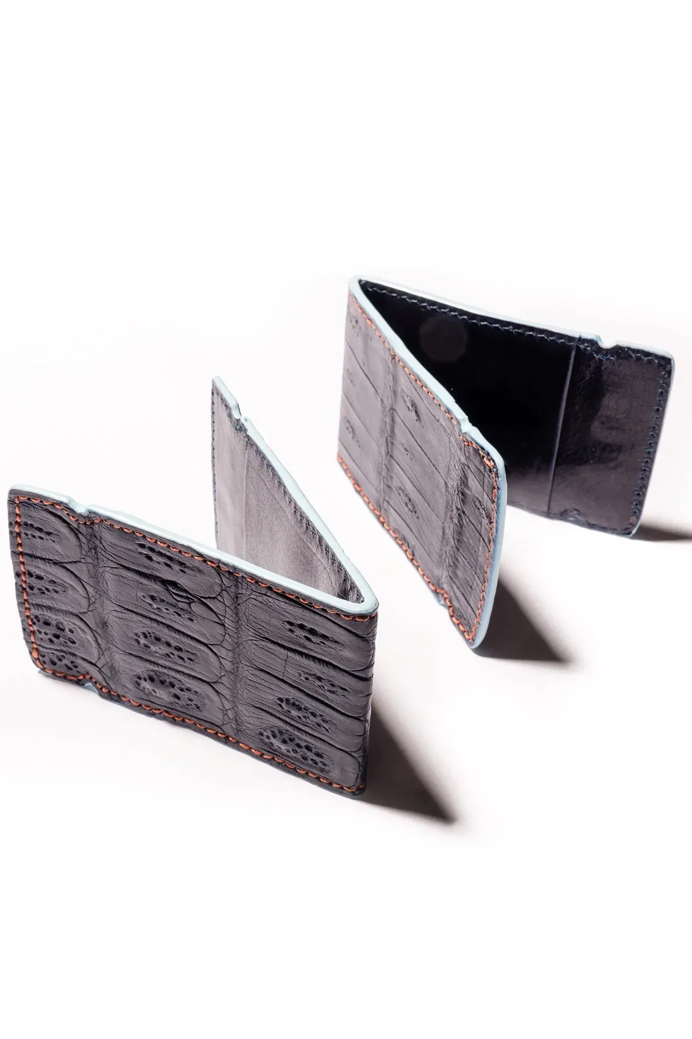 Caiman Crocodile Leather Wallet