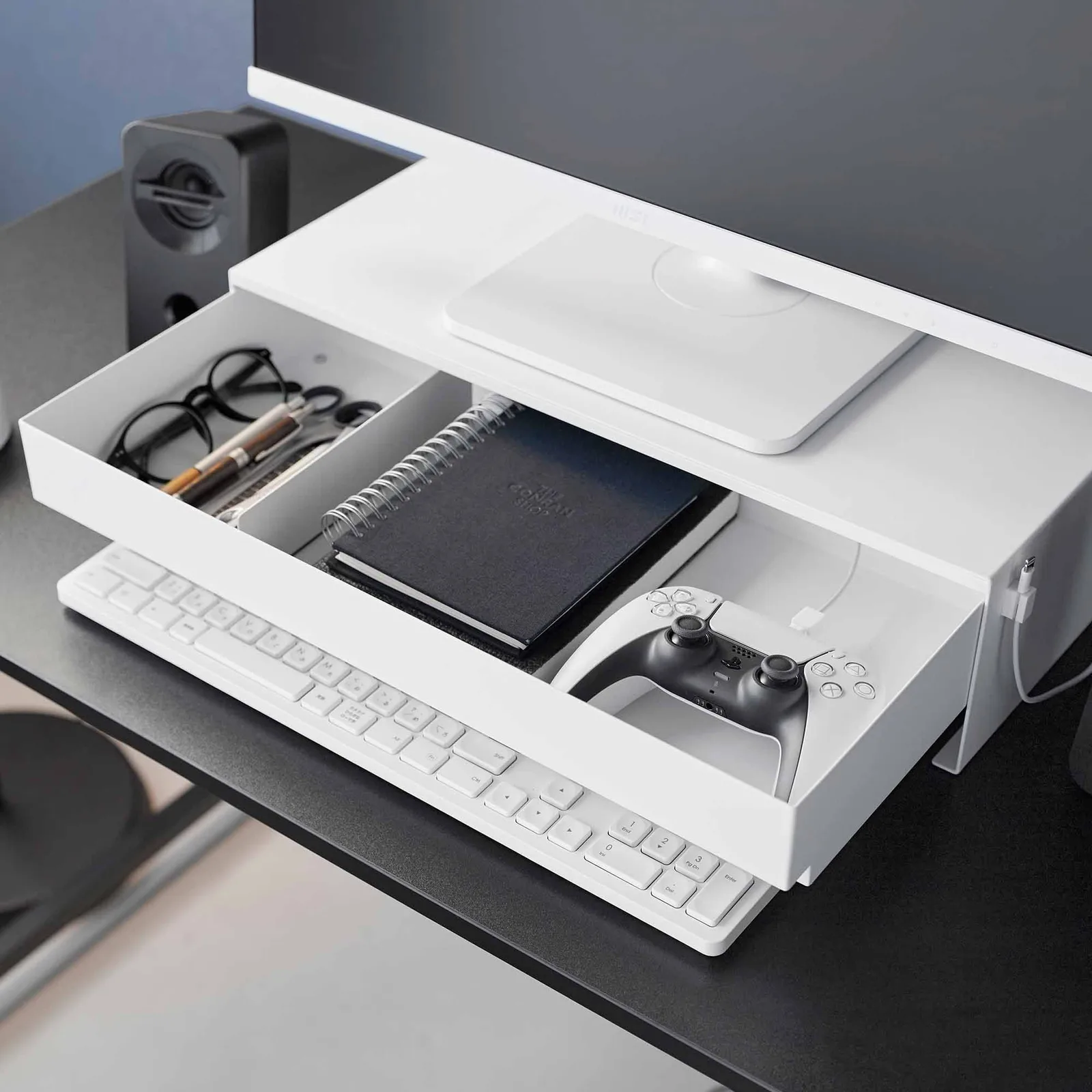 Monitor Stand With Drawer – Steel