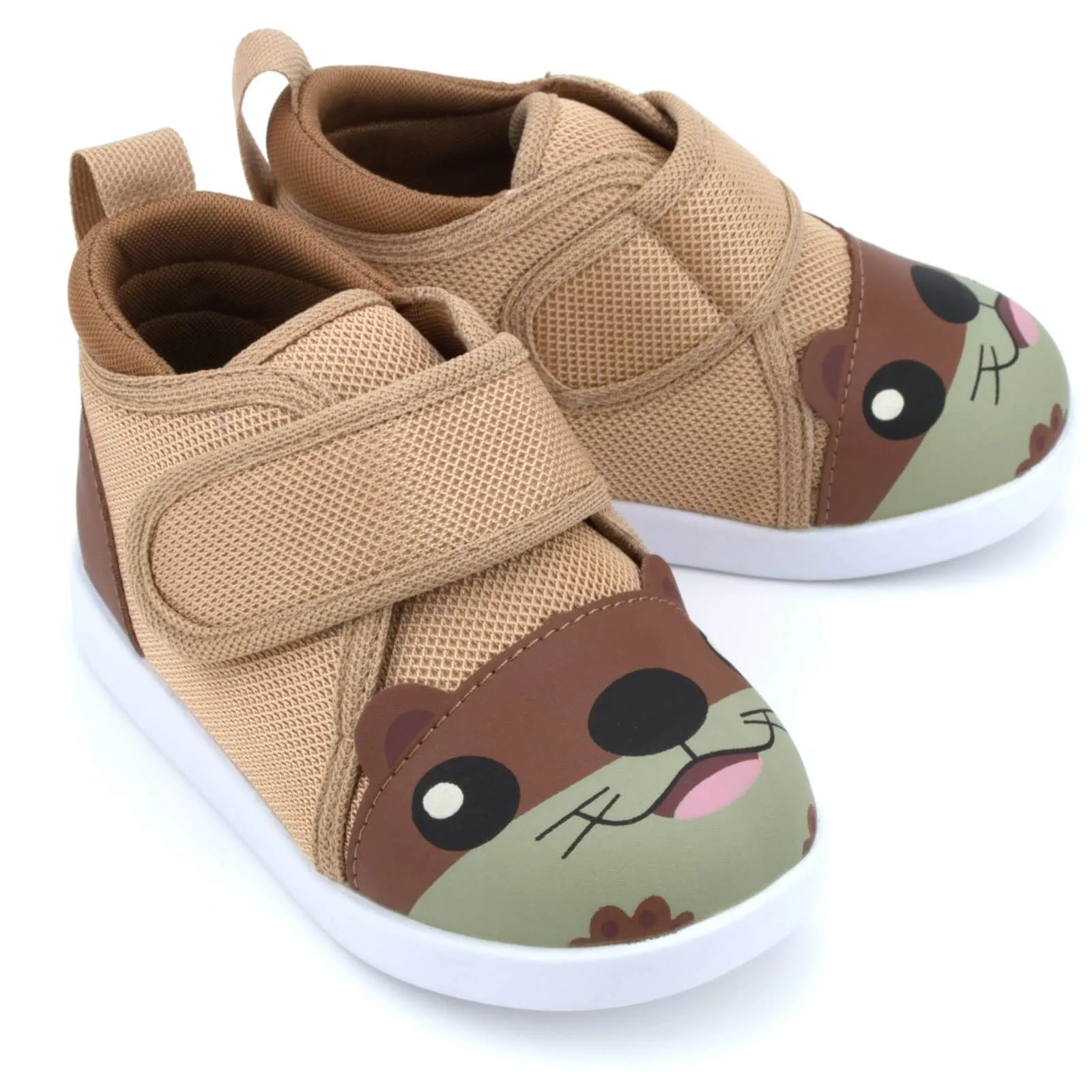 Otter Squeaky Toddler Shoes for Boys and Girls V2 – Brown