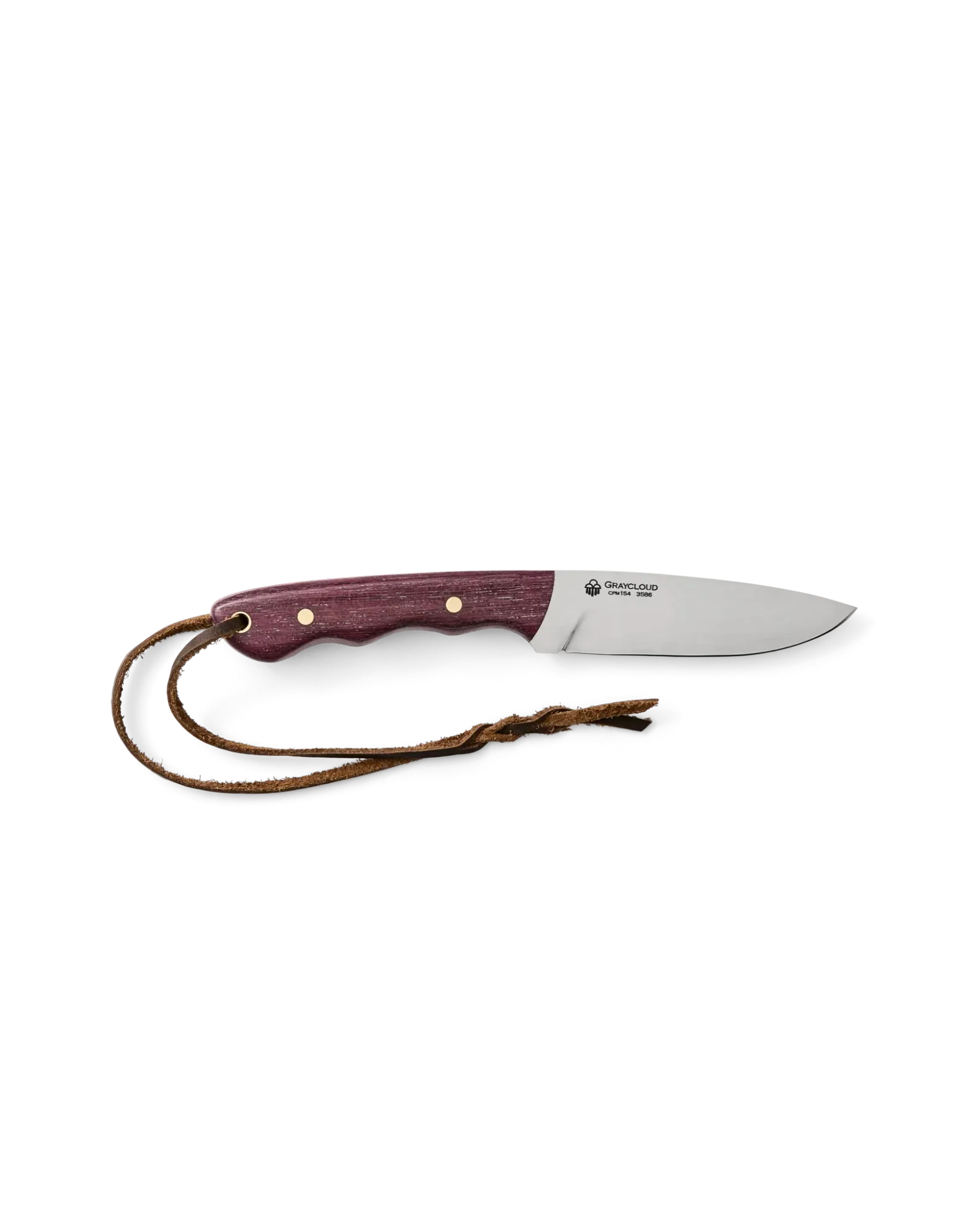 Graycloud Outfitter Knife – Purpleheart Wood