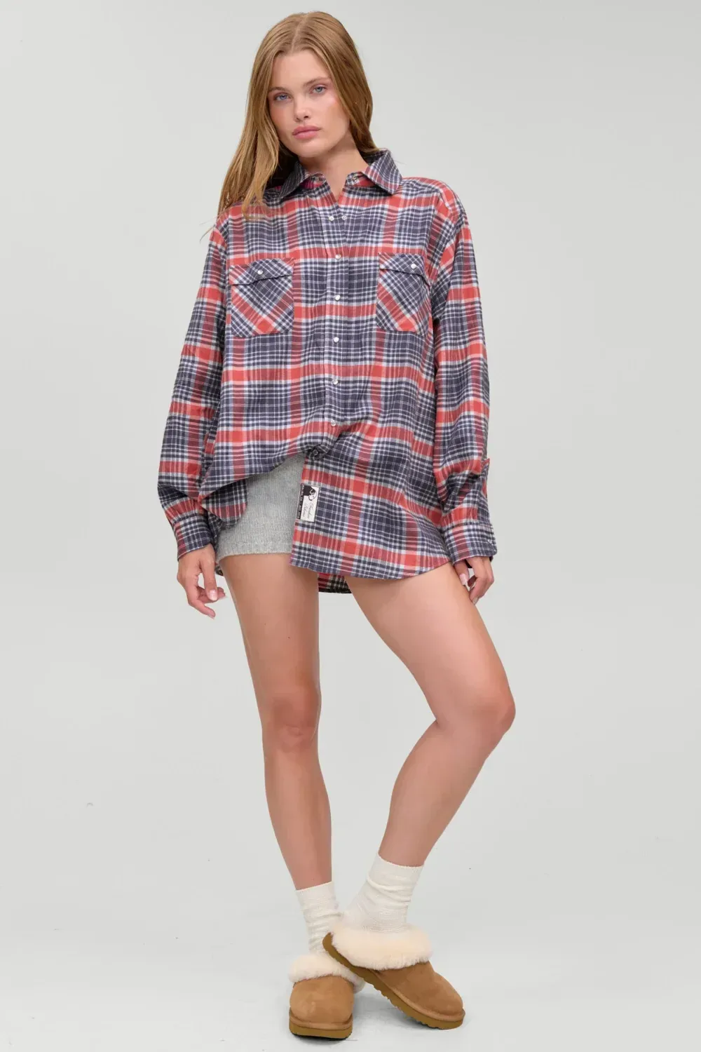 Montana Oversized Cotton Flannel – Cozy Plaid