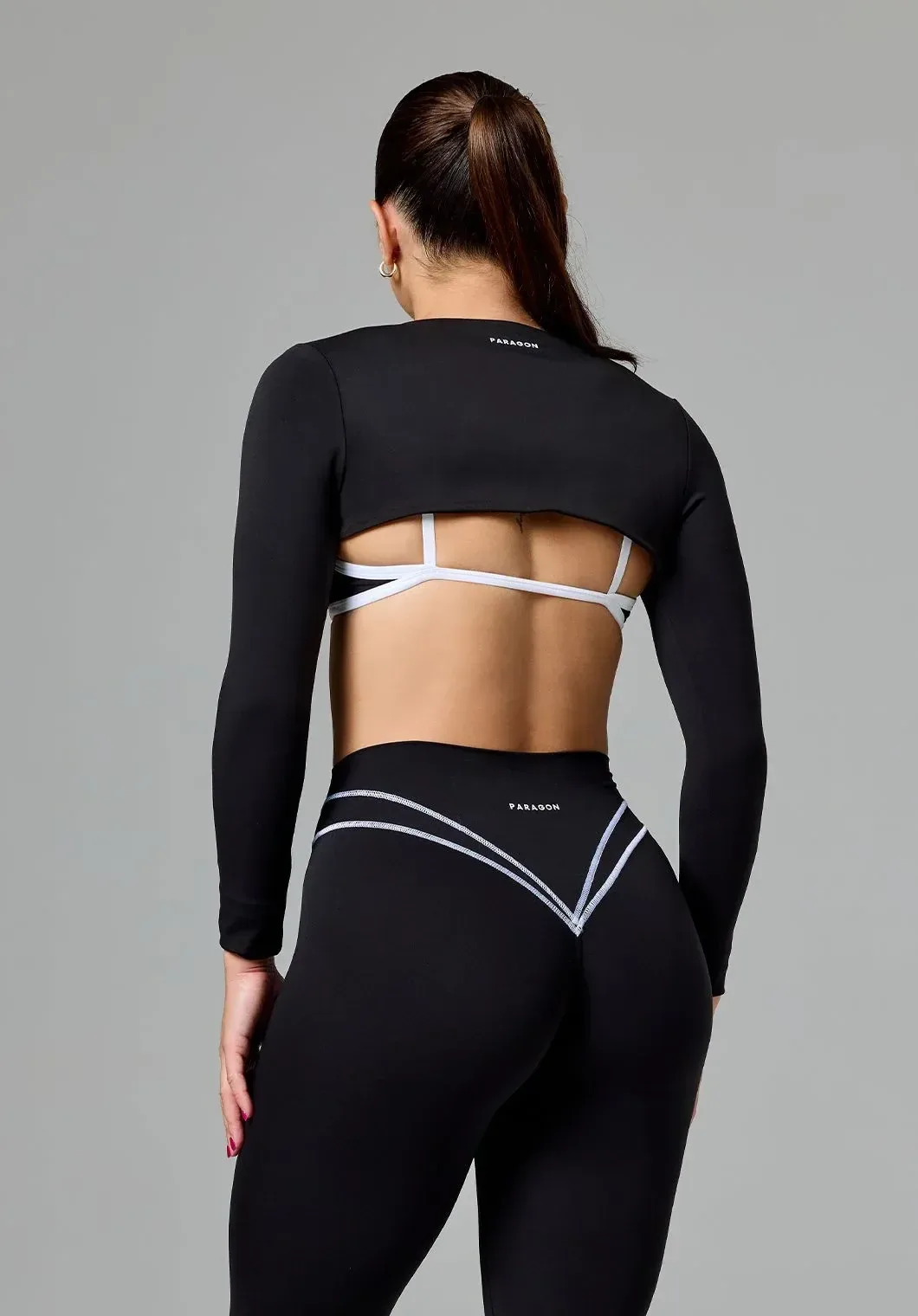 Reluna™ Cropped Shrug Top Black