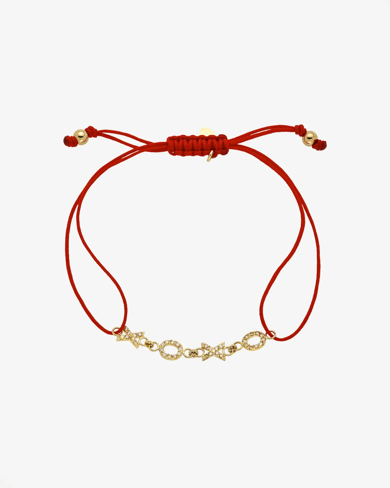 Multi Diamond Initial Fortune Bracelet