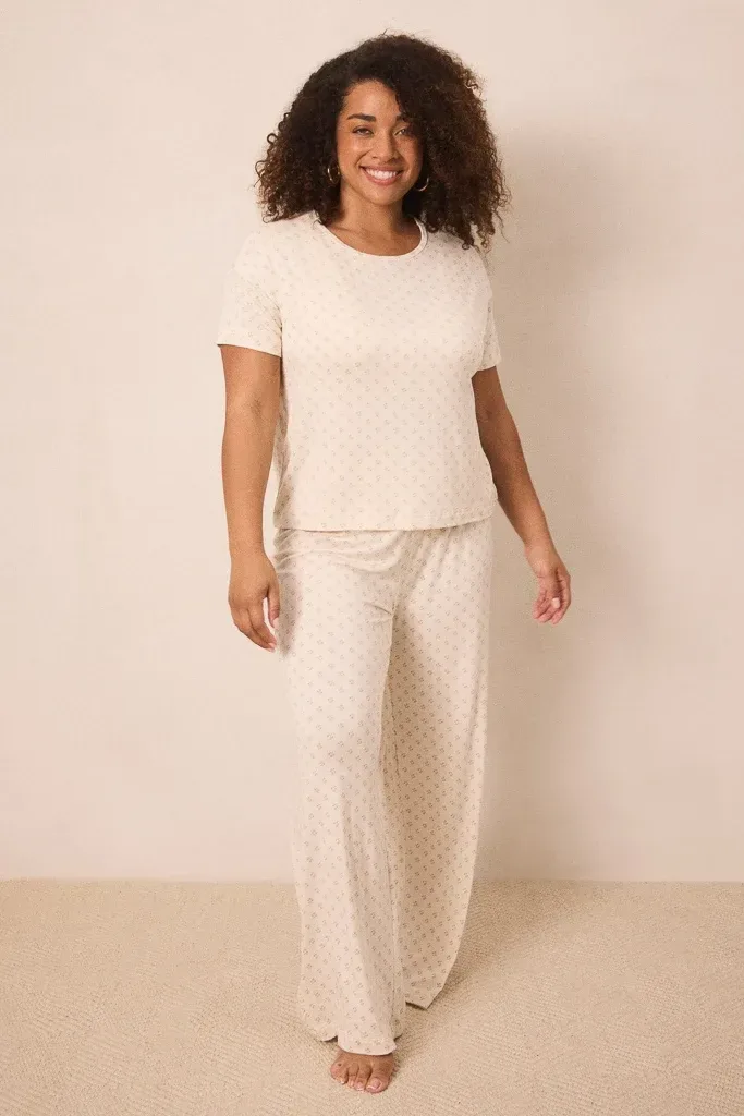 Blush Floret Short-Sleeve Women’s Sleep Set