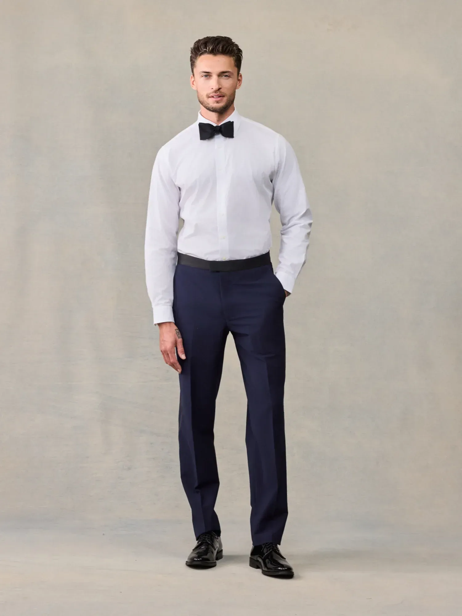 Essential Navy Tuxedo Pants – Classic