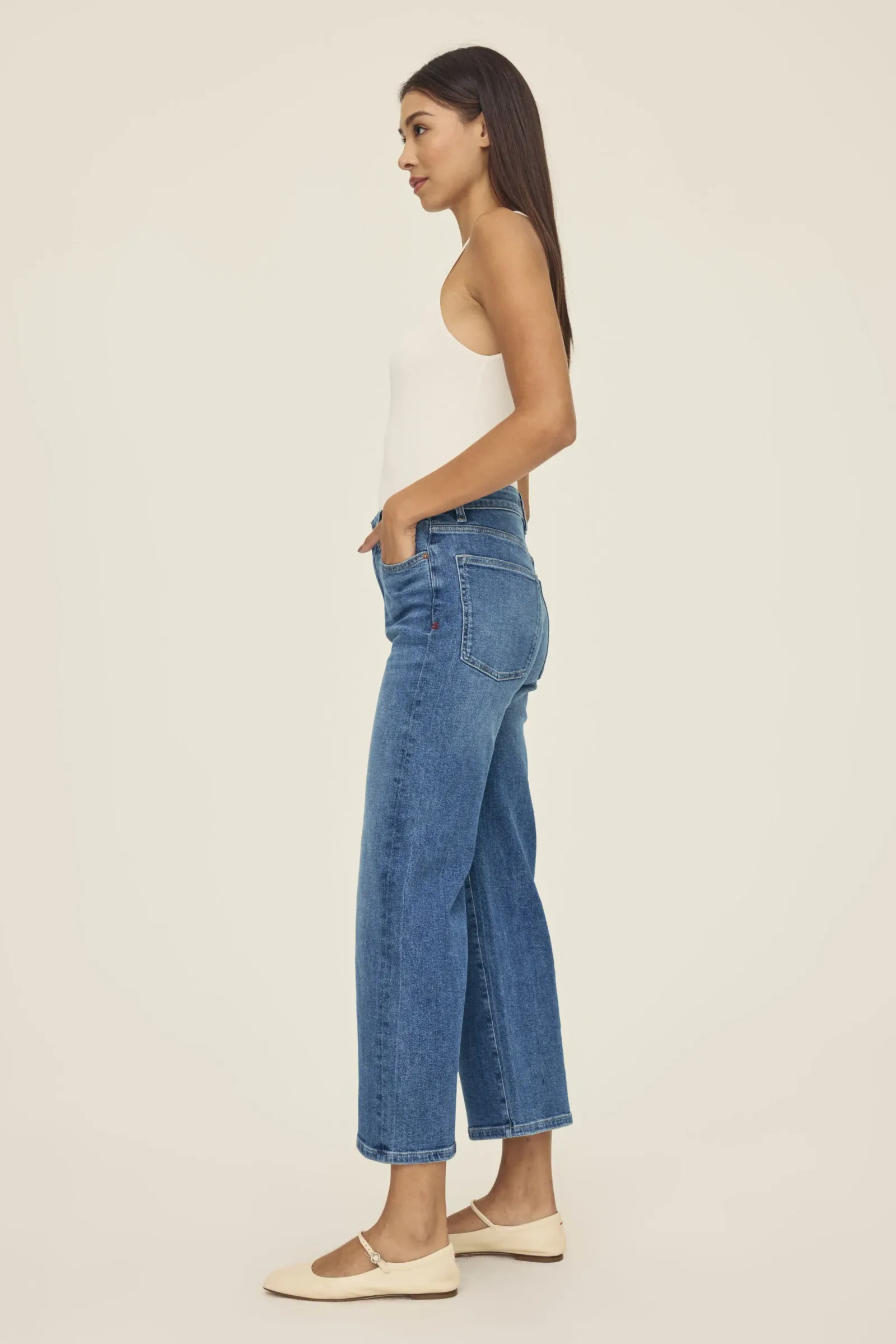 Icn – Cropped Wide Leg Jeans – Crossroads