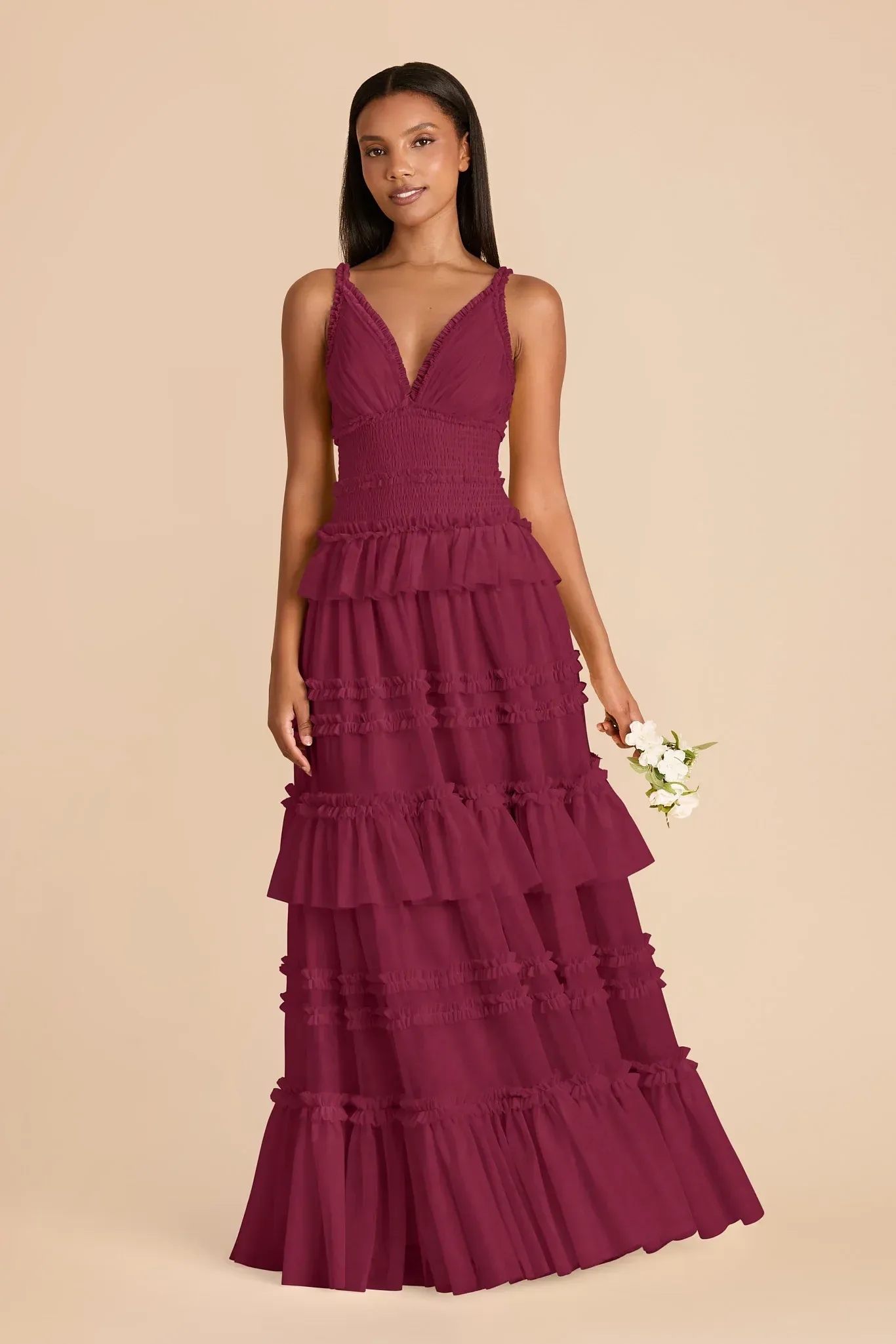 Anais Tulle Dress – Berry