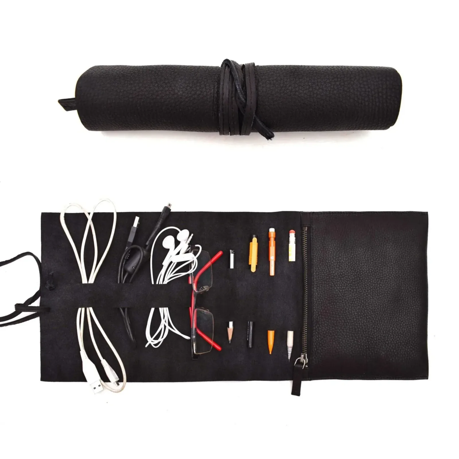 Leather Tech and Accessory Roll