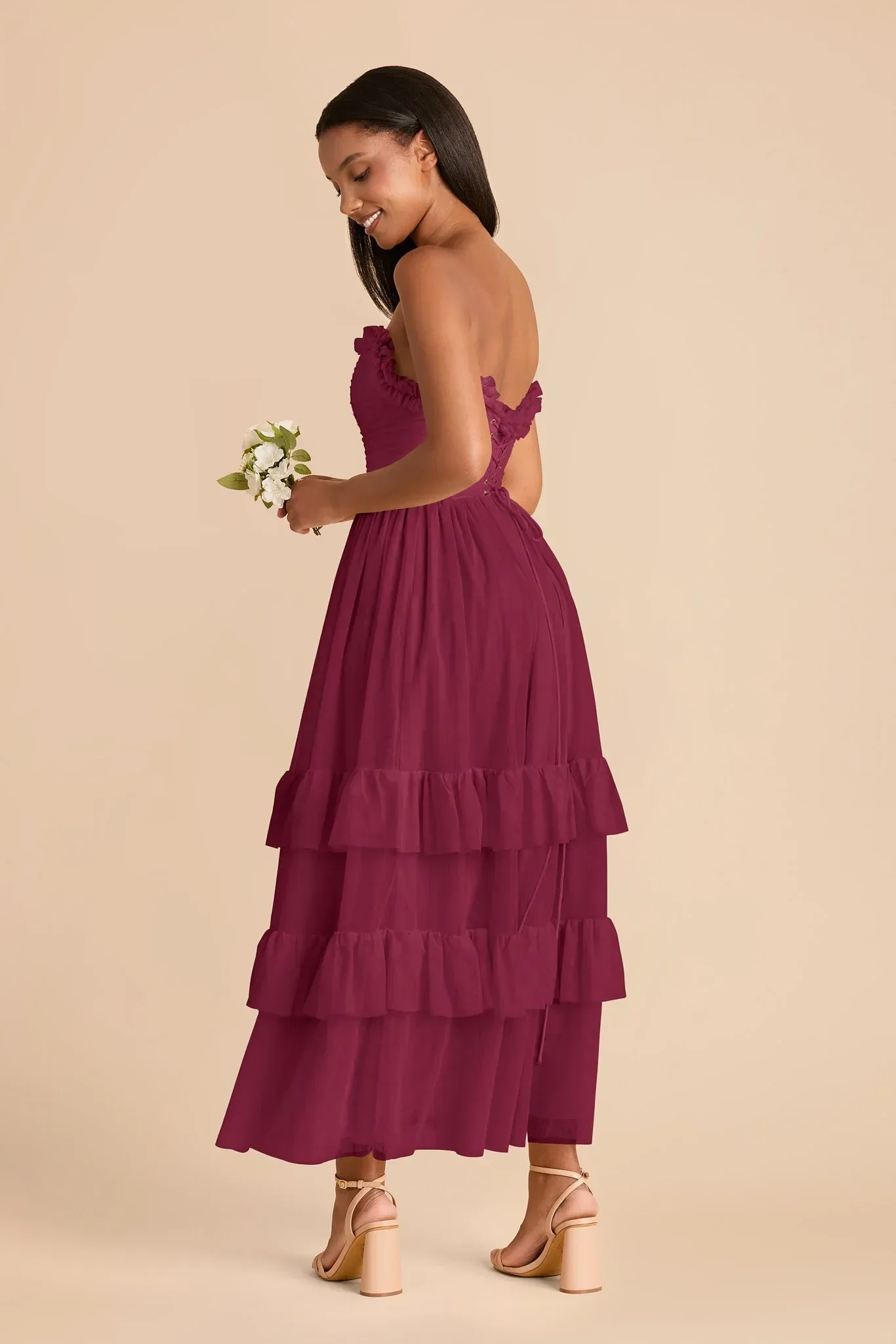 Cordelia Tulle Dress – Berry