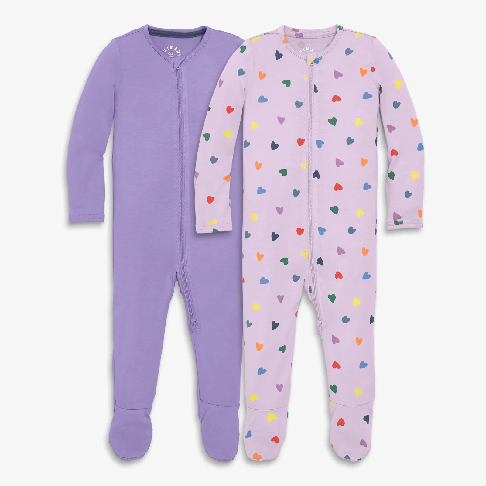 Baby stretch modal zip footie gift set