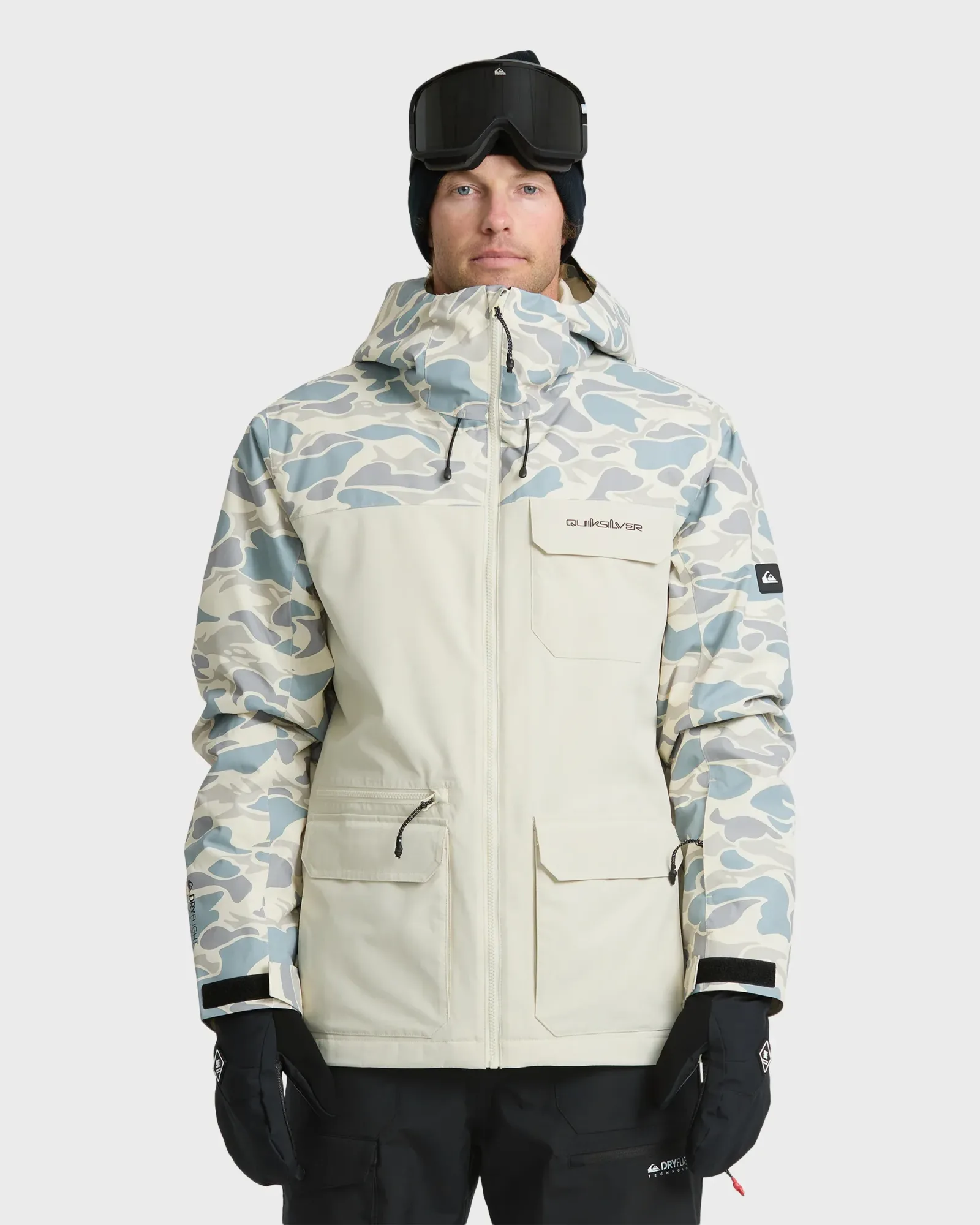 Mission Printed 20K Snow Jacket – Bone White
