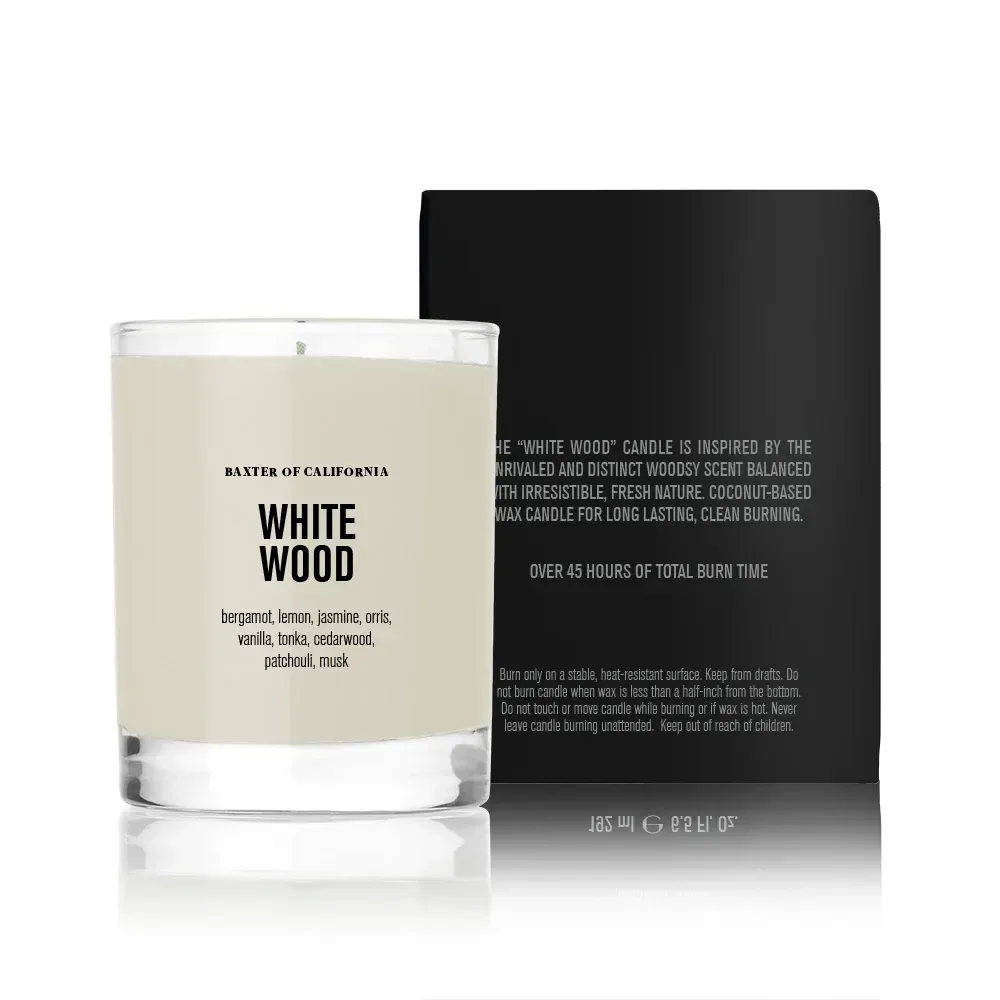 White Wood Soy Wax Candle