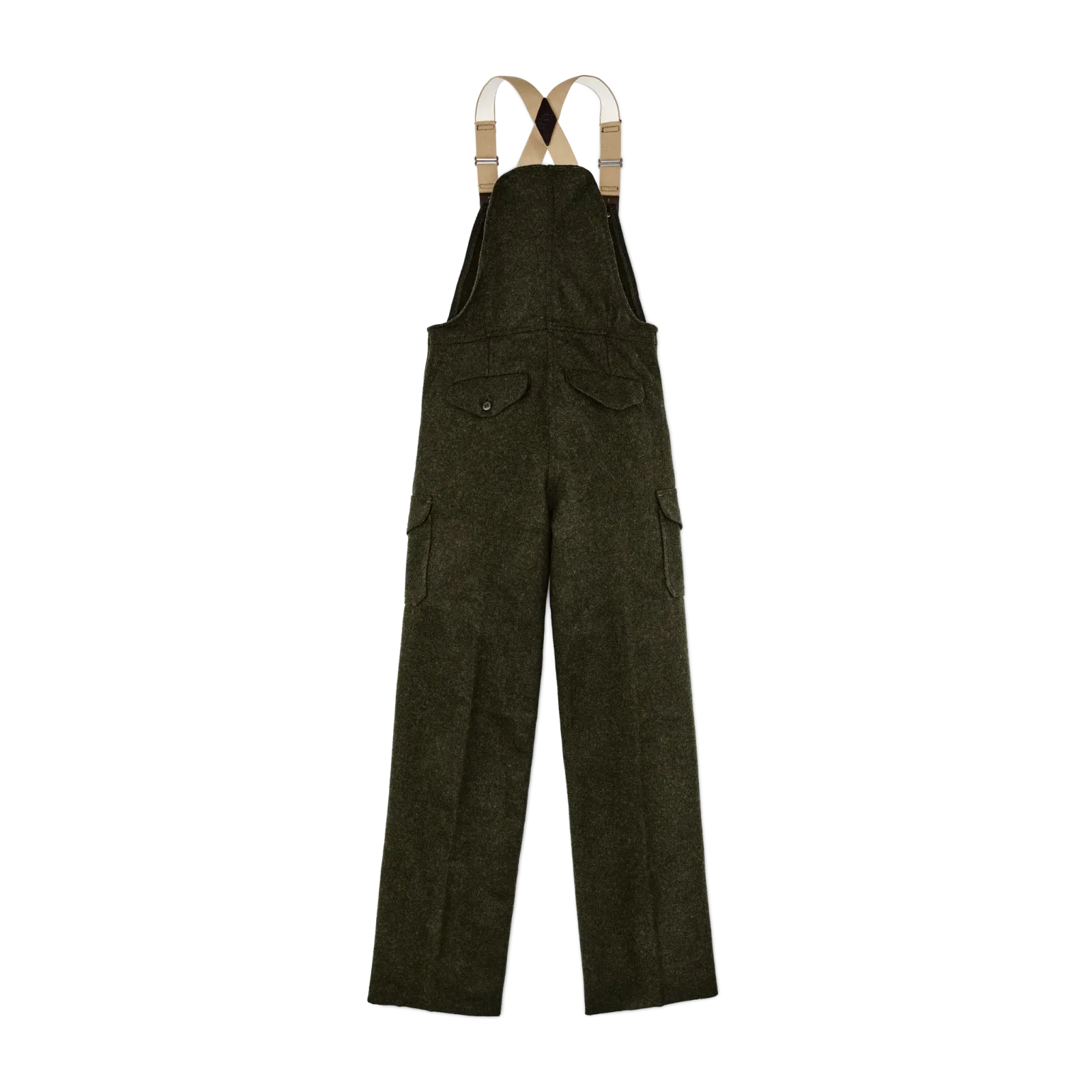 Mackinaw Wool Bibs – Forest Green