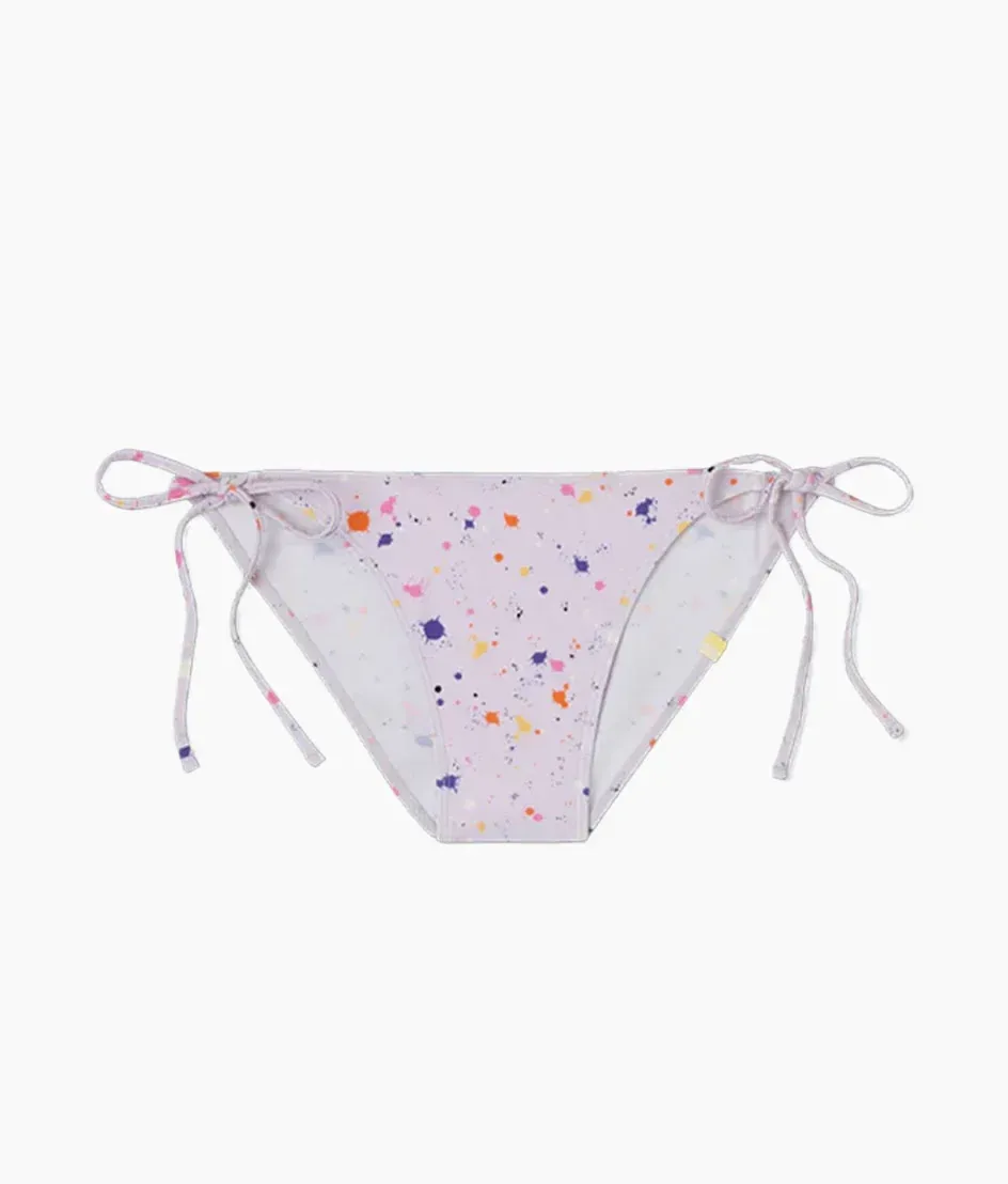 The String Bikini Bottom – Paint Splatter in Lilac