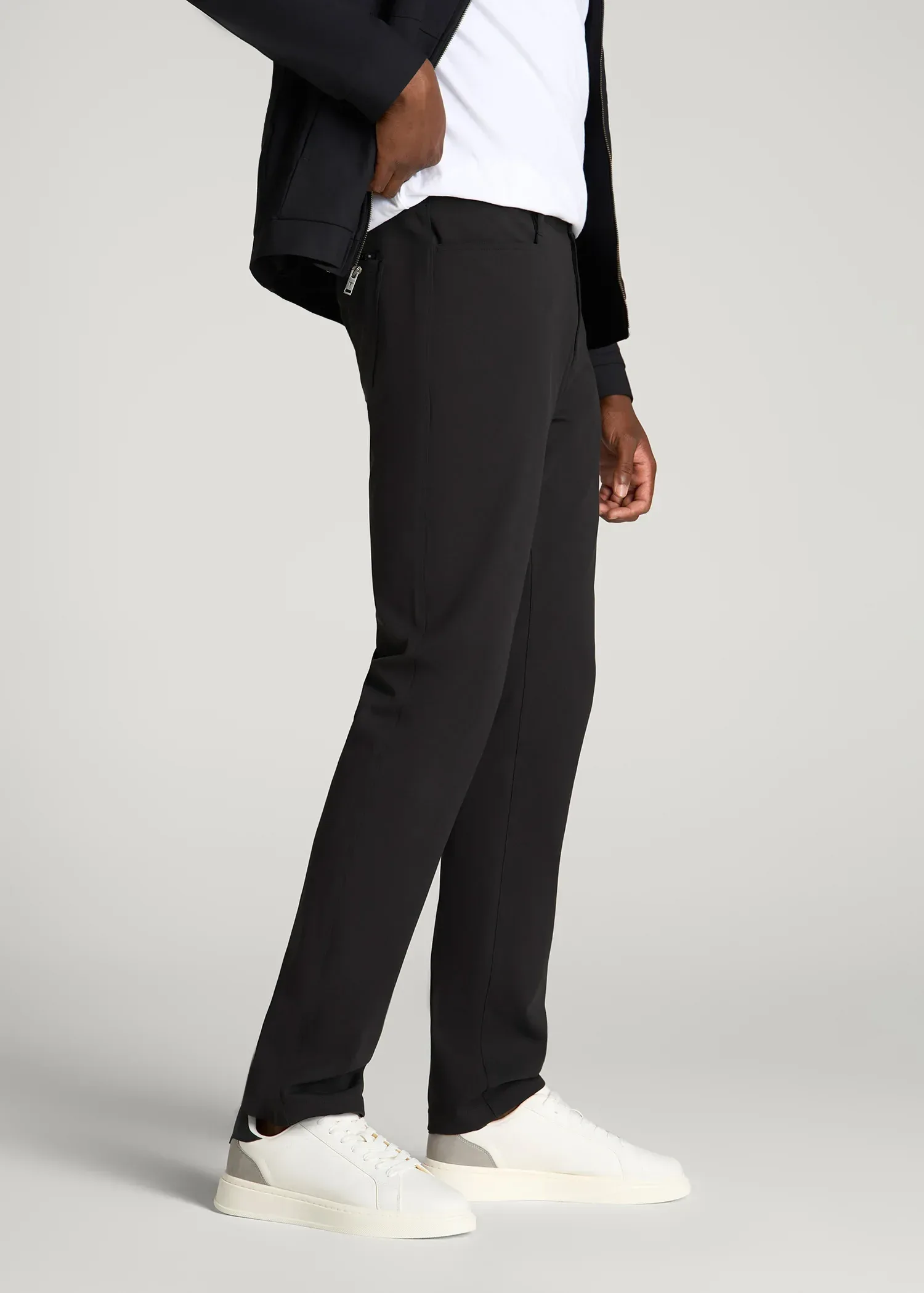 Traveler Twill Pants for Tall Men in Black