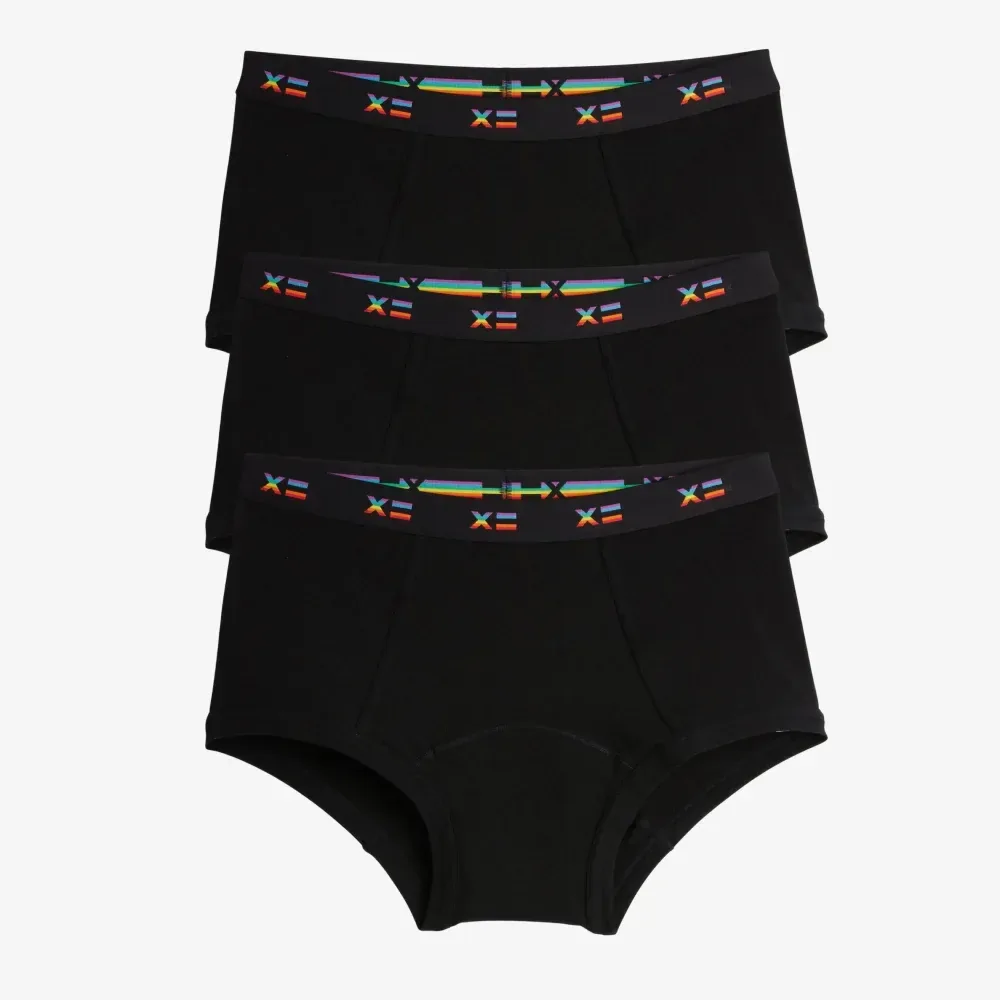 First Line Period Boy Shorts 3-Pack – Rainbow X=