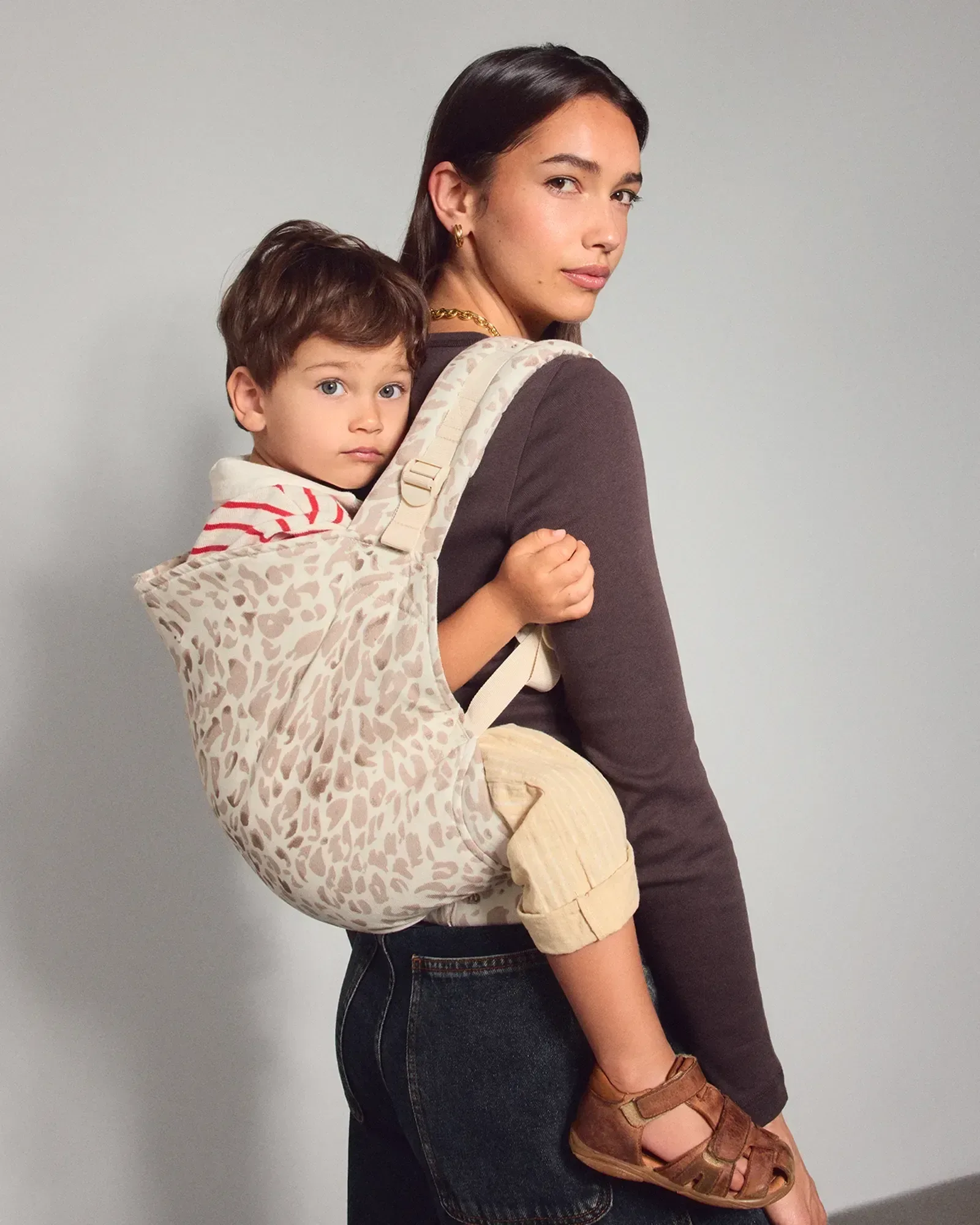 Kid Carrier – Linen – Snow Cat