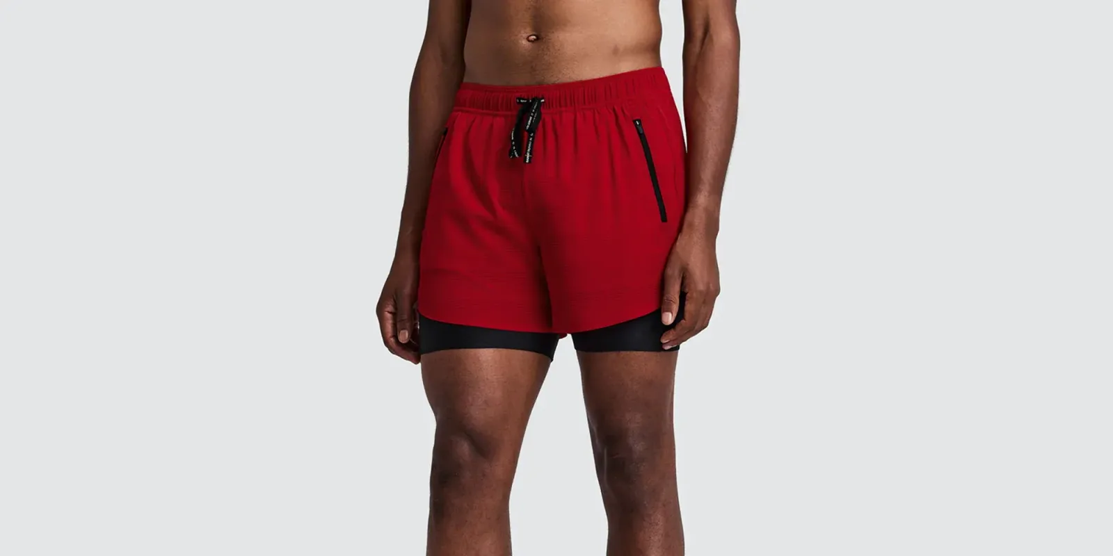 Men's CoolGrid™ 2-in-1 Run Shorts – Oxide Red