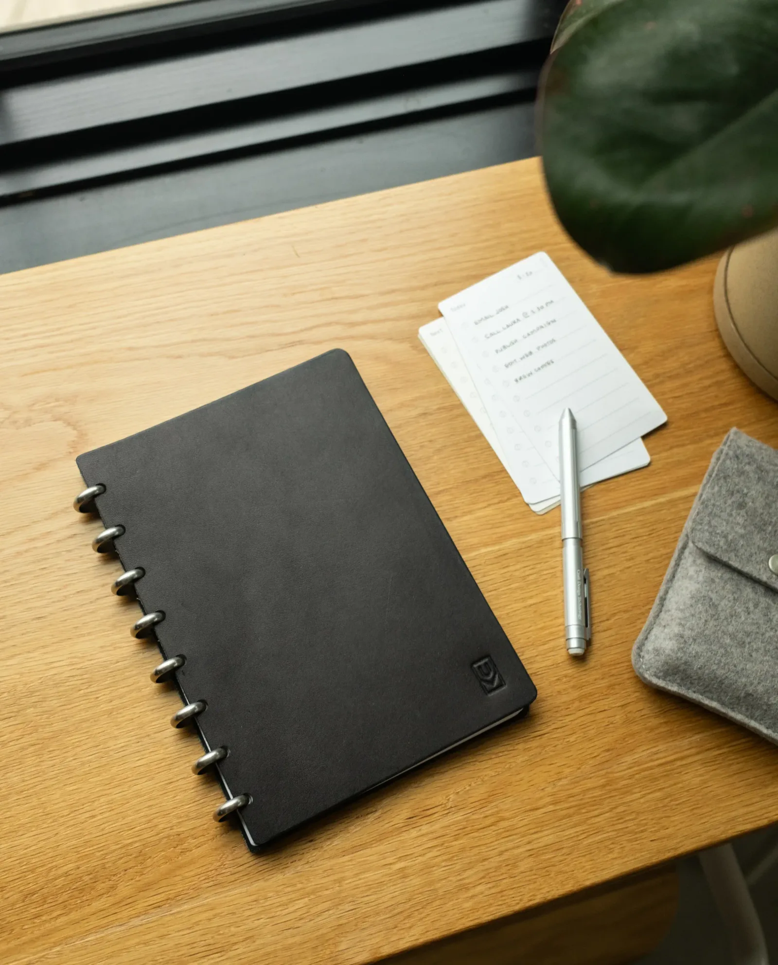 Discbound Heirloom Journal Bundle (Black Leather – Standard 6" x 8.5")