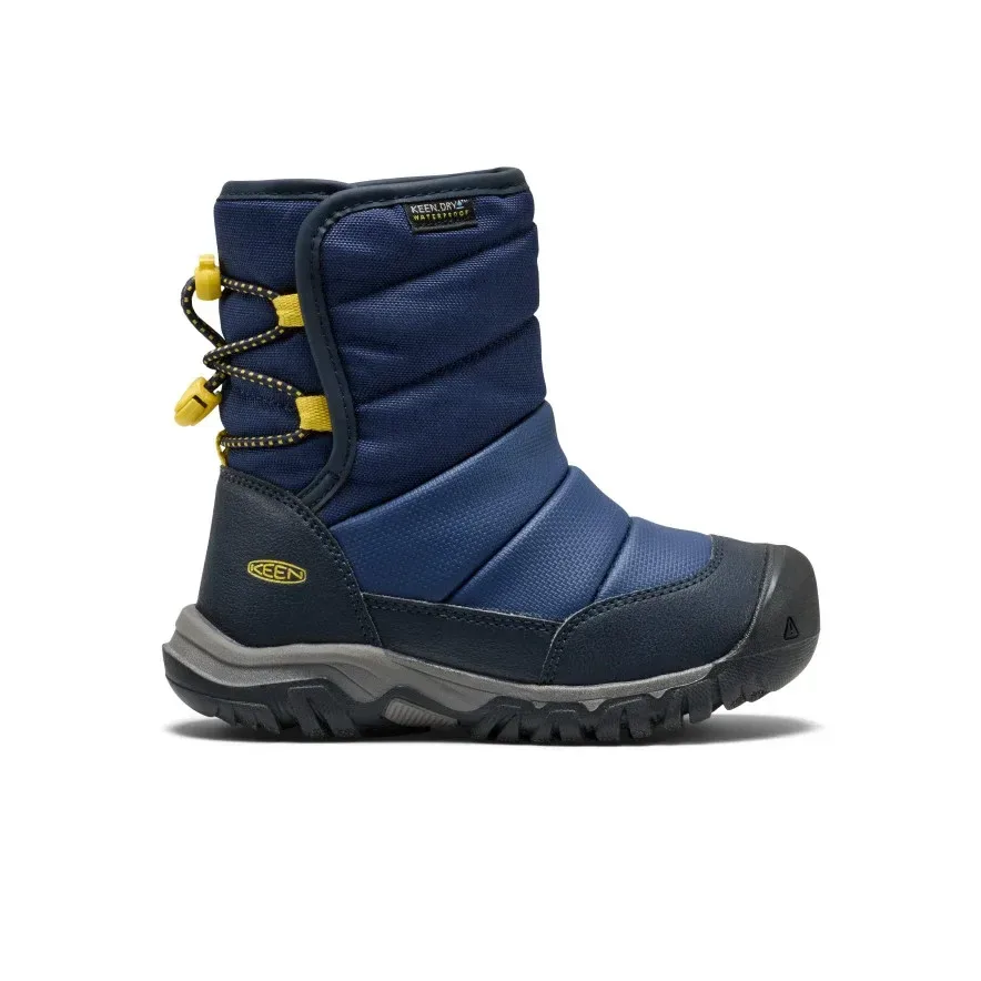 Little Kids' Puffrider Waterproof Winter Boot – Naval Academy/Mango Mint