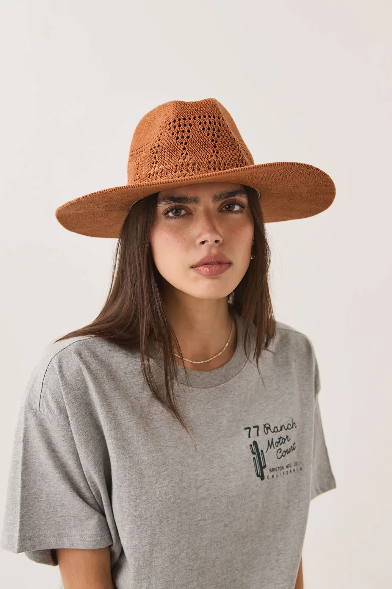 Sophia Knit Packable Hat – Caramel