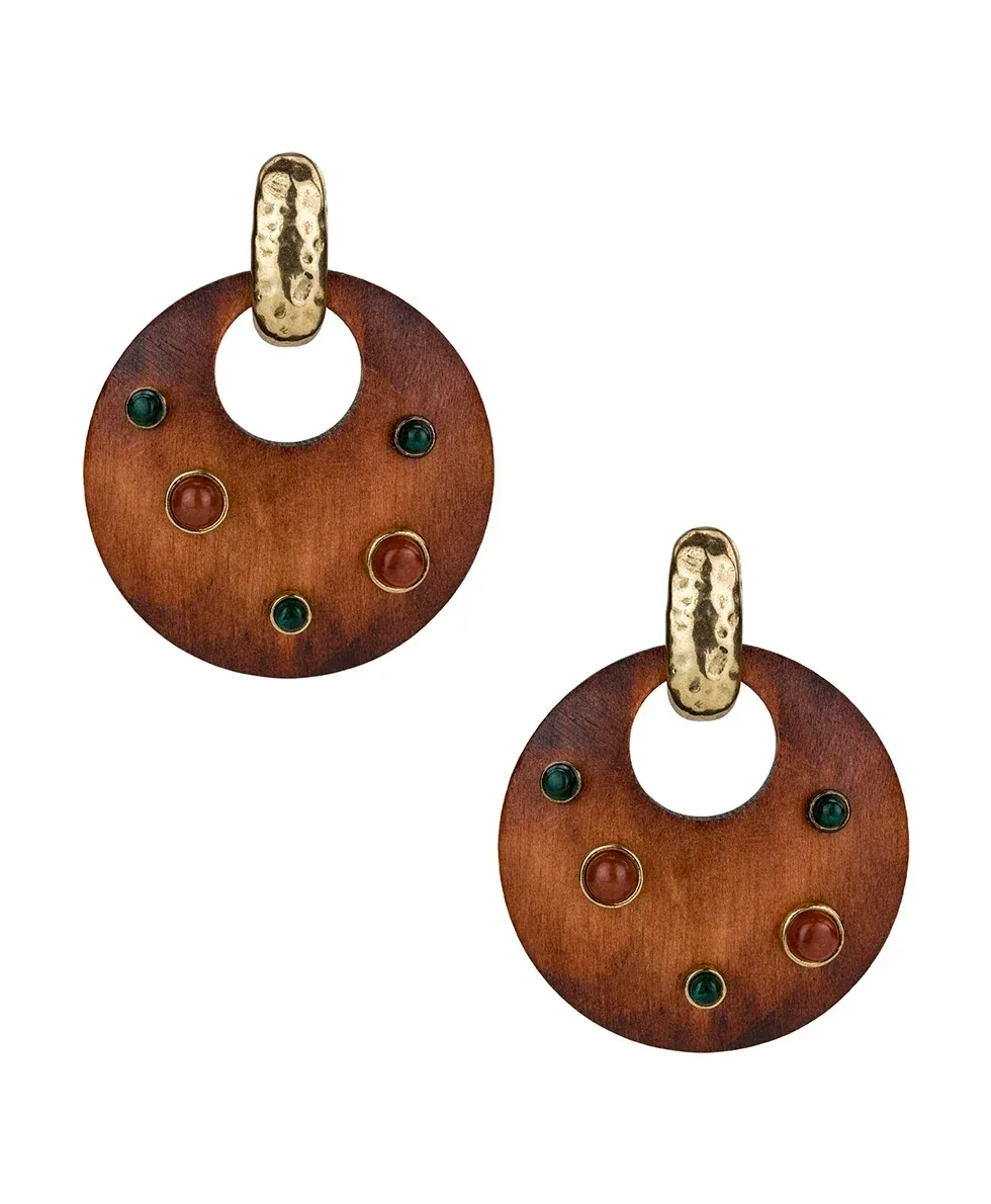 Doorknocker Earrings – Tree of Life Collection – Antique Gold