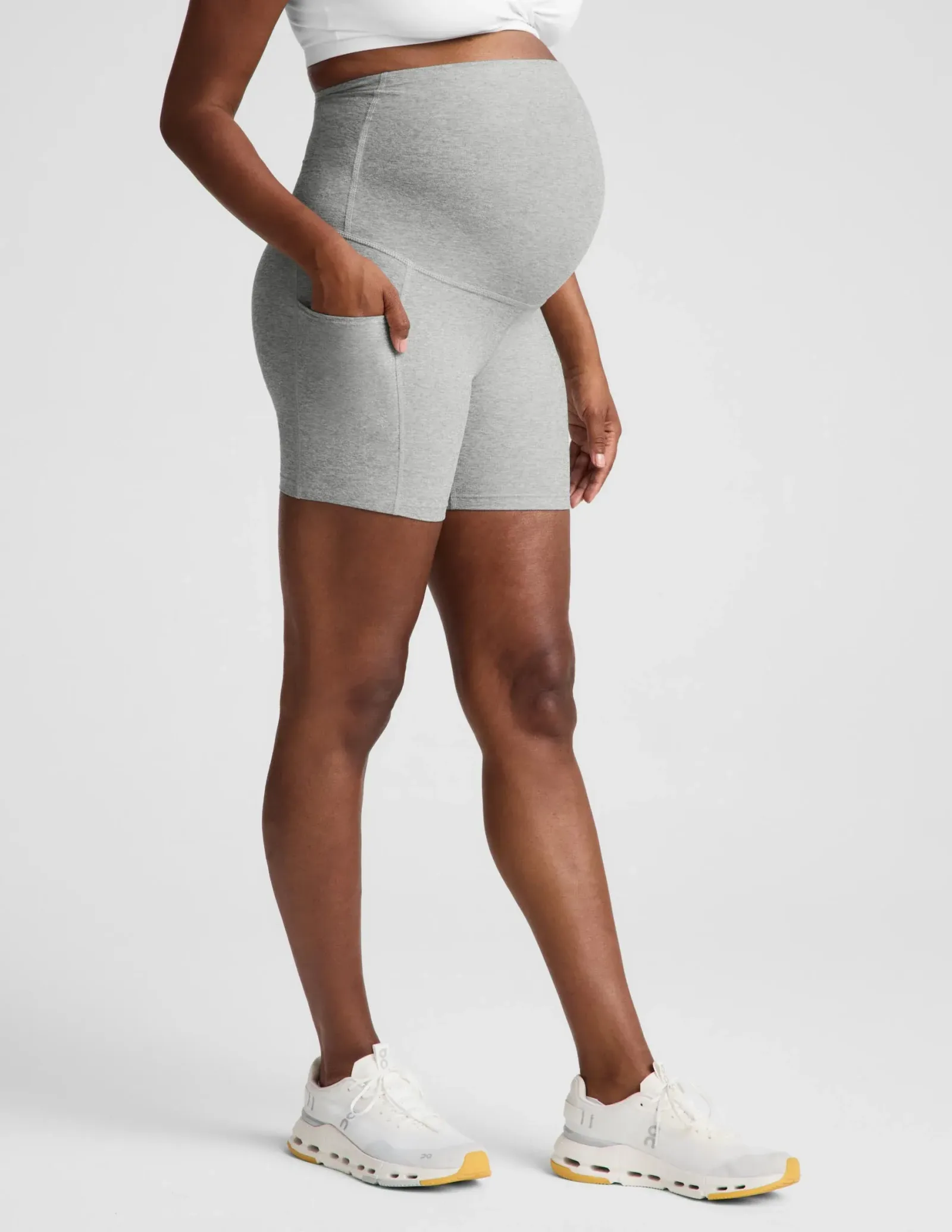 Spacedye™ Keep Pace 5" Maternity Pocket Biker Short