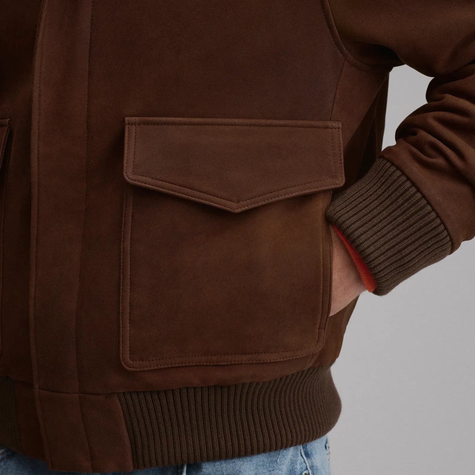 Men's Leather Bomber