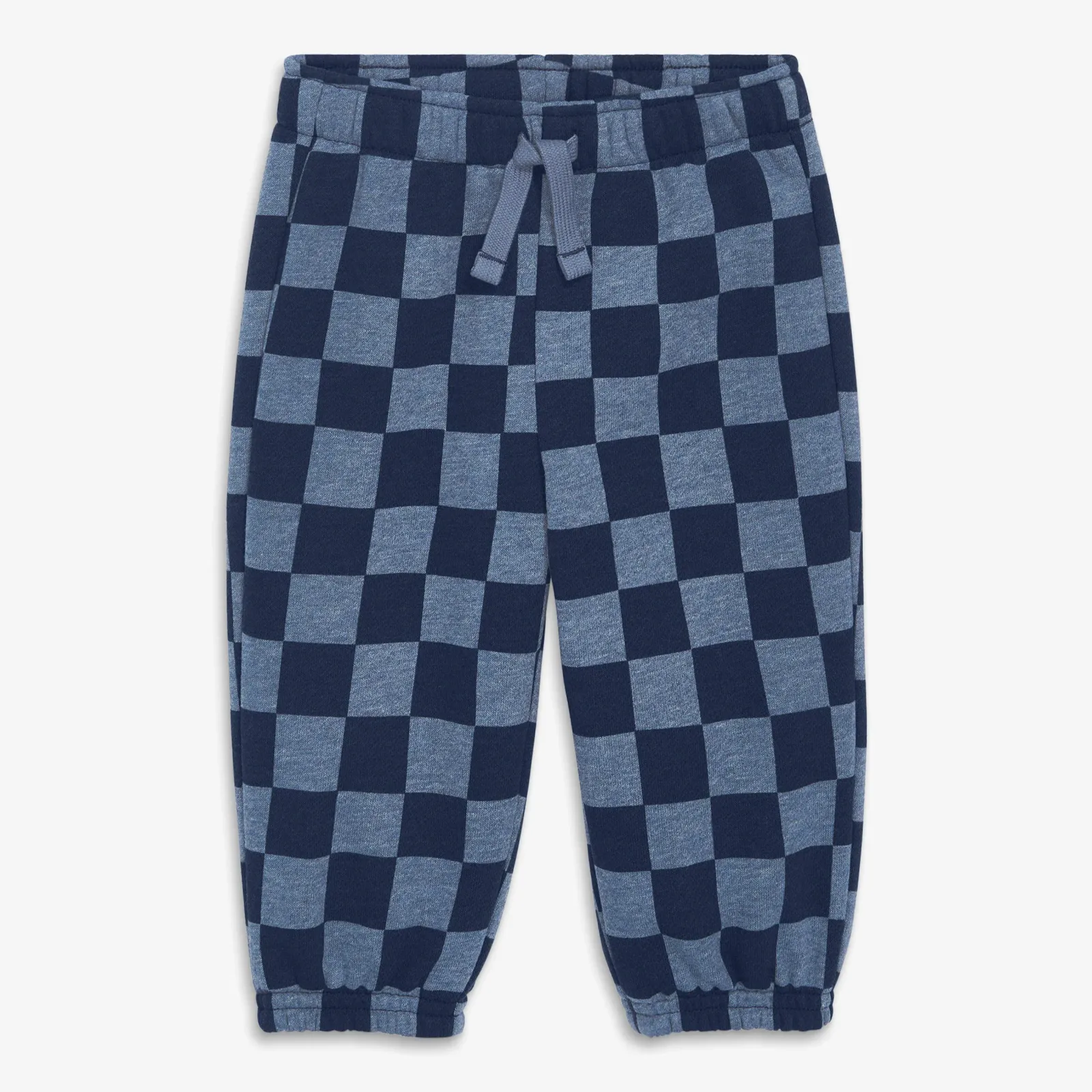 Baby cozy fleece sweatpant in checkerboard
