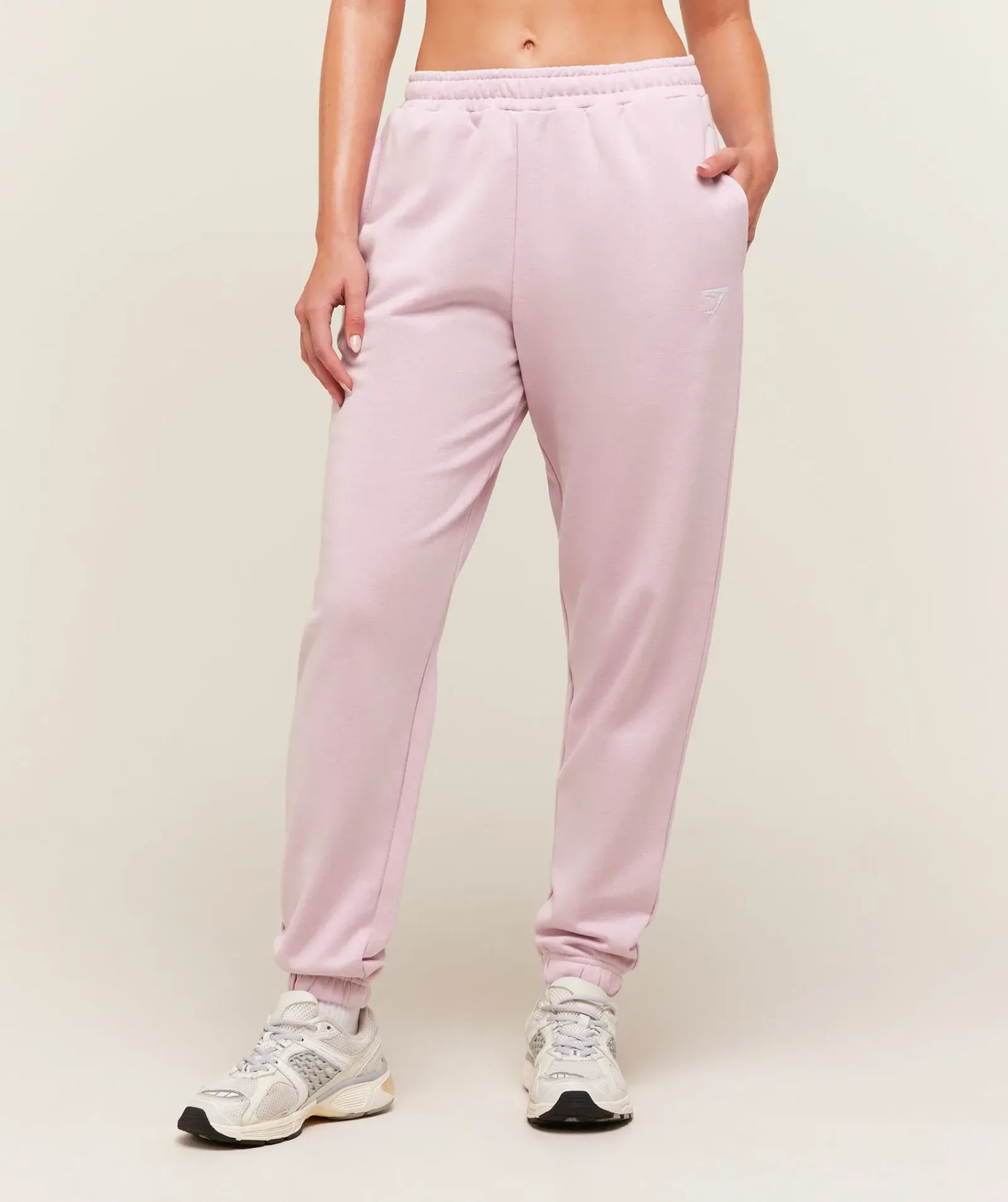 Gymshark Training Regular Fleece Joggers – Haze Pink