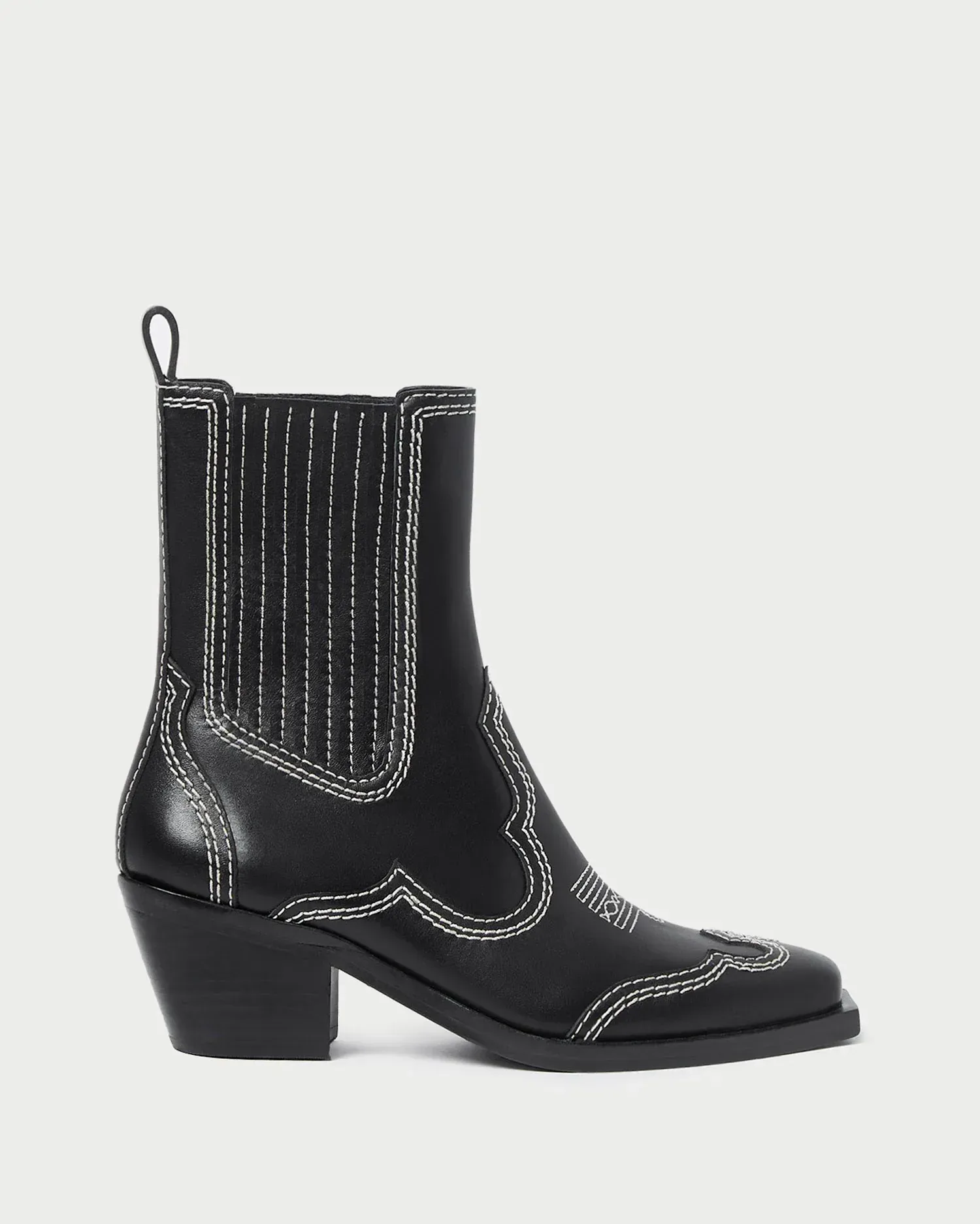 Agnes Leather Western Boot