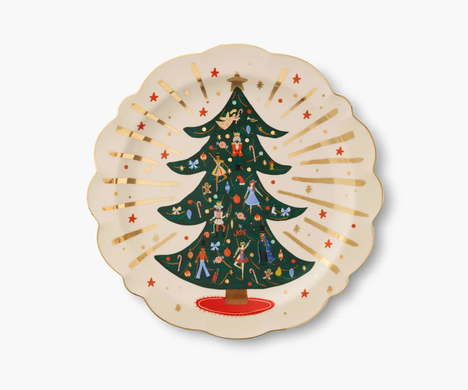 Round Porcelain Serving Platter – Nutcracker