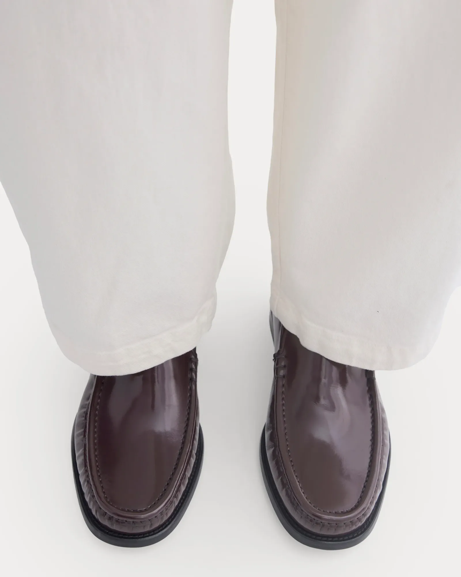 Collegium x Everlane Stretched Loafer – Oxblood – Men's