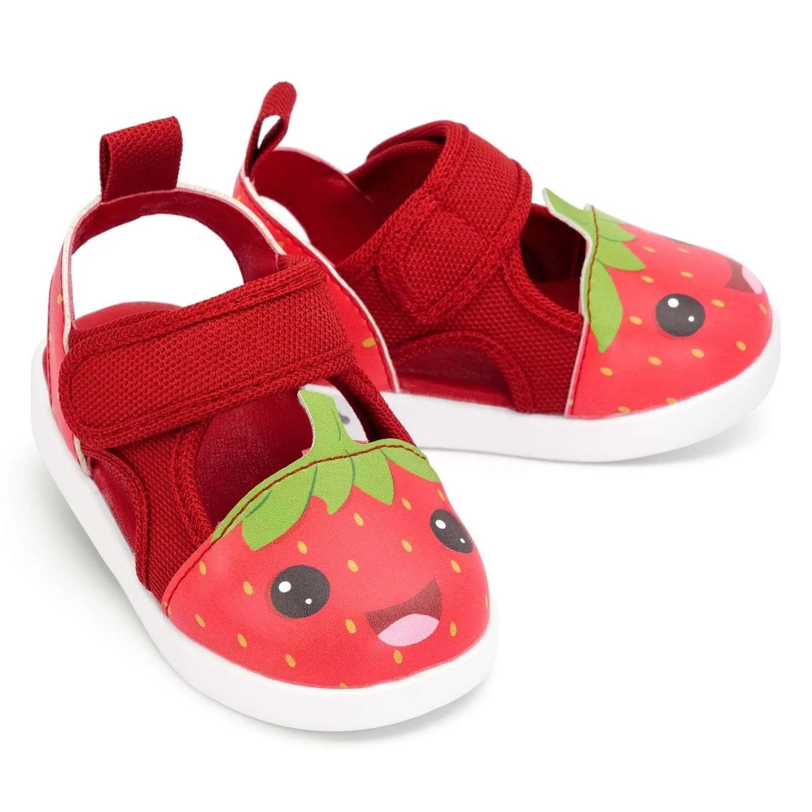 Strawberry Squeaky Toddler Sandals for Girls and Boys – Red