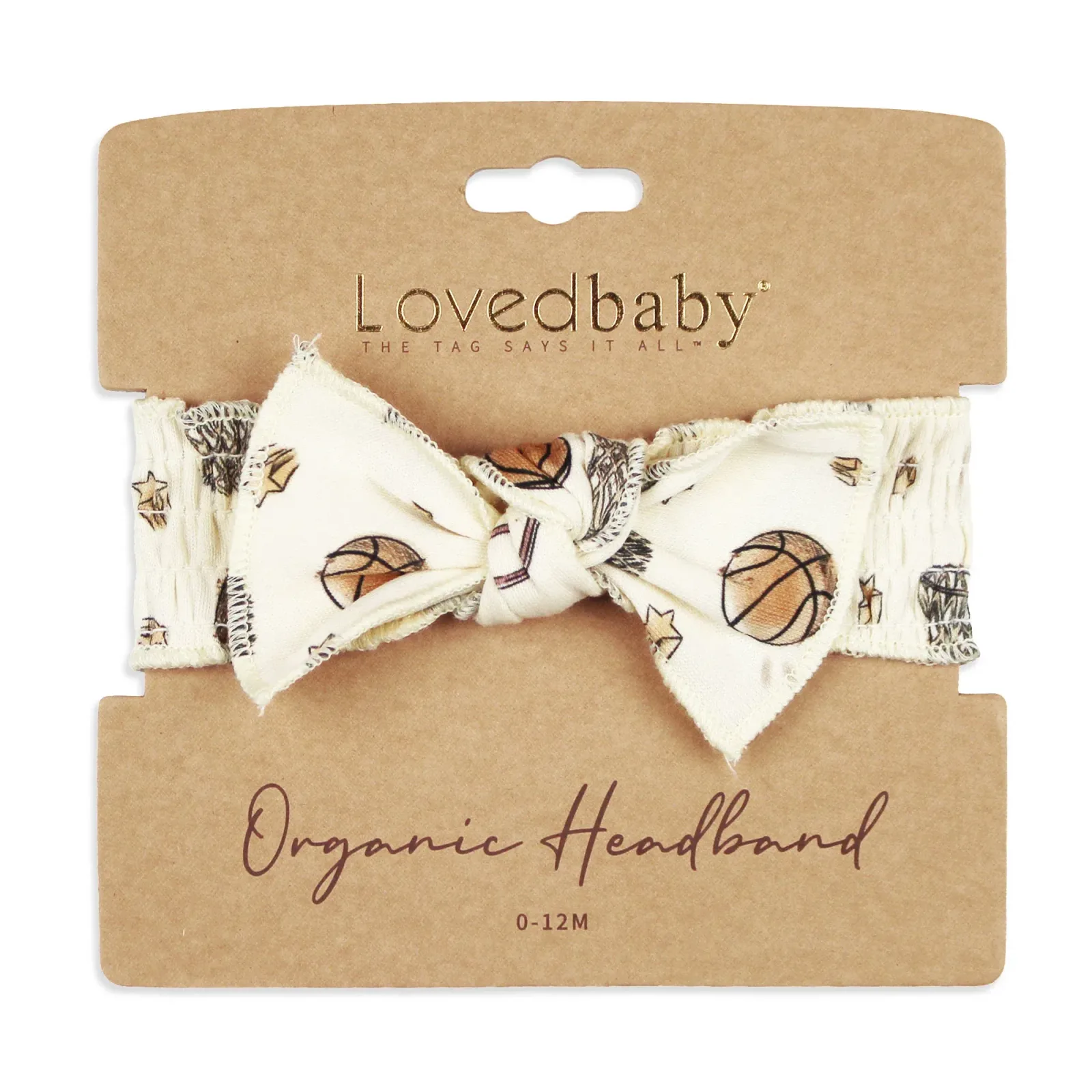 Hoops – Organic Smocked Tie Headband