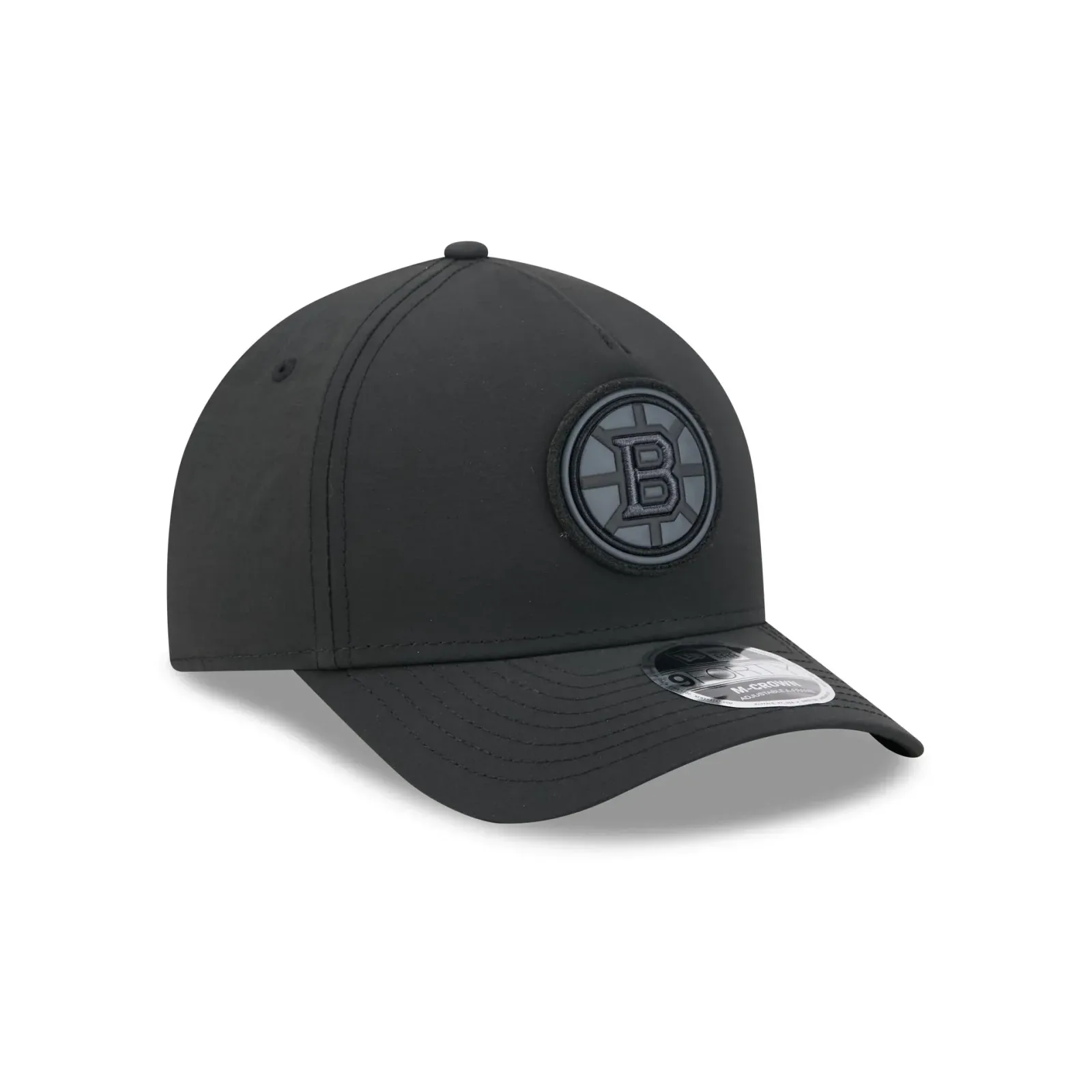 Alpha Industries x Boston Bruins Nylon Black 9FORTY M-Crown A-Frame Snapback Hat