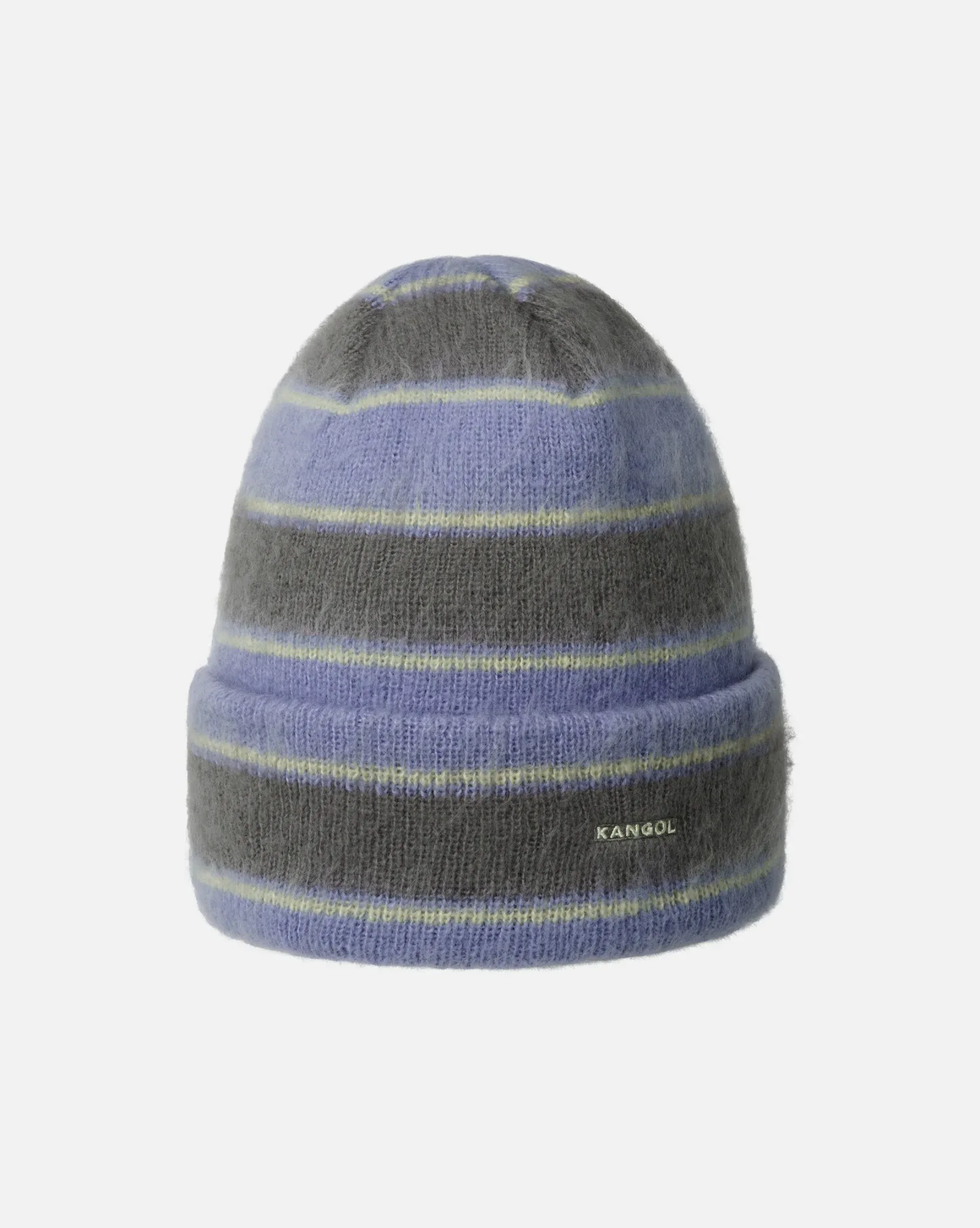 Fuzzy Stripe Beanie