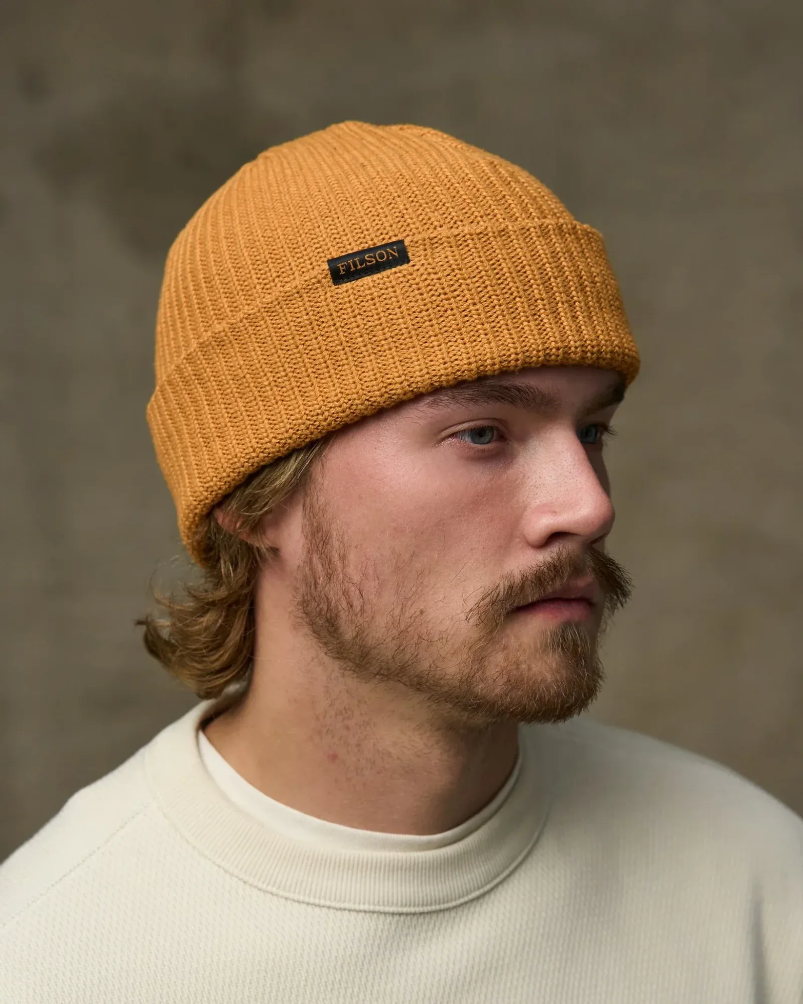 Cotton Watch Cap – Gold Ochre