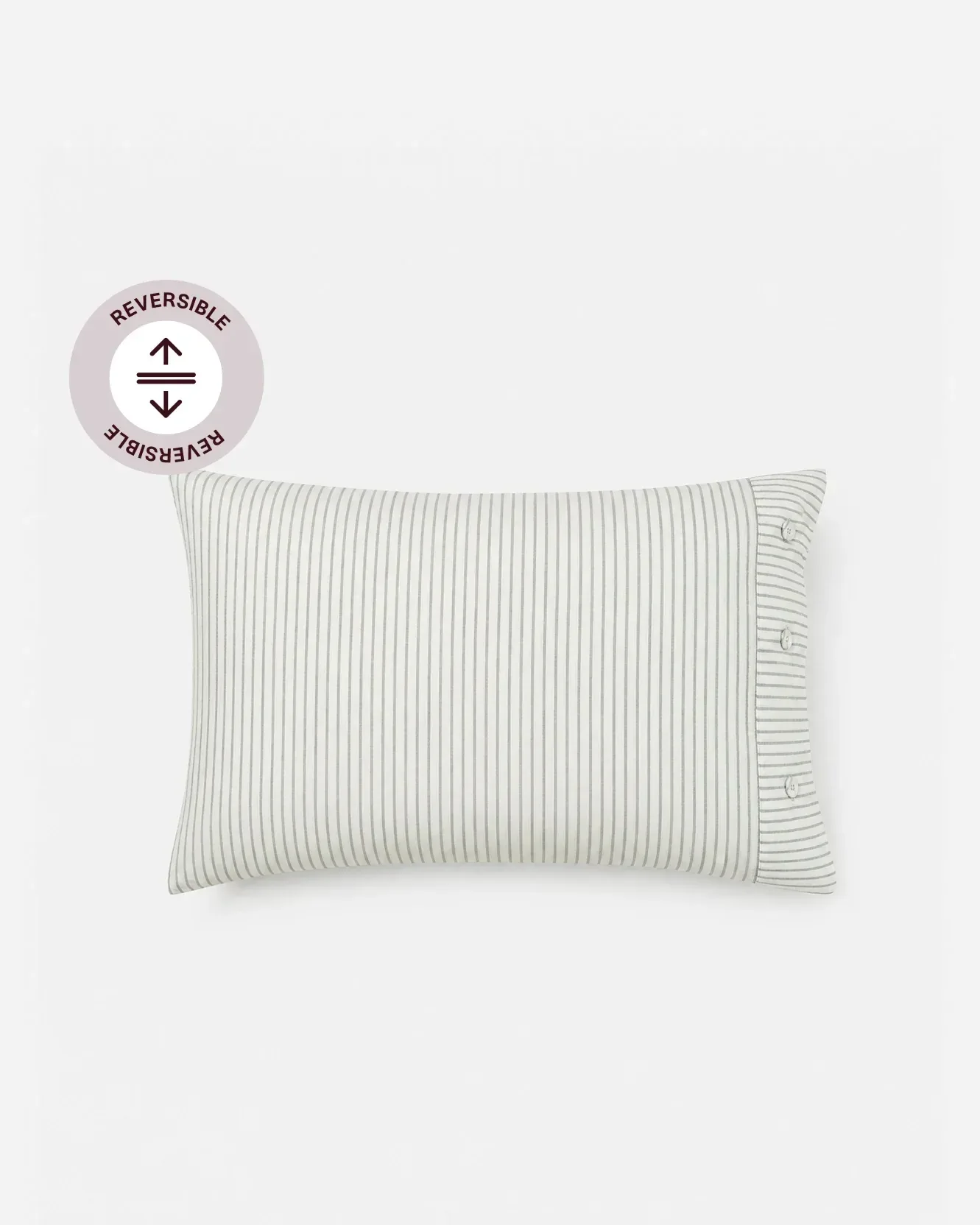 Salvia Reversible Cotton Mist Pillowcase Set