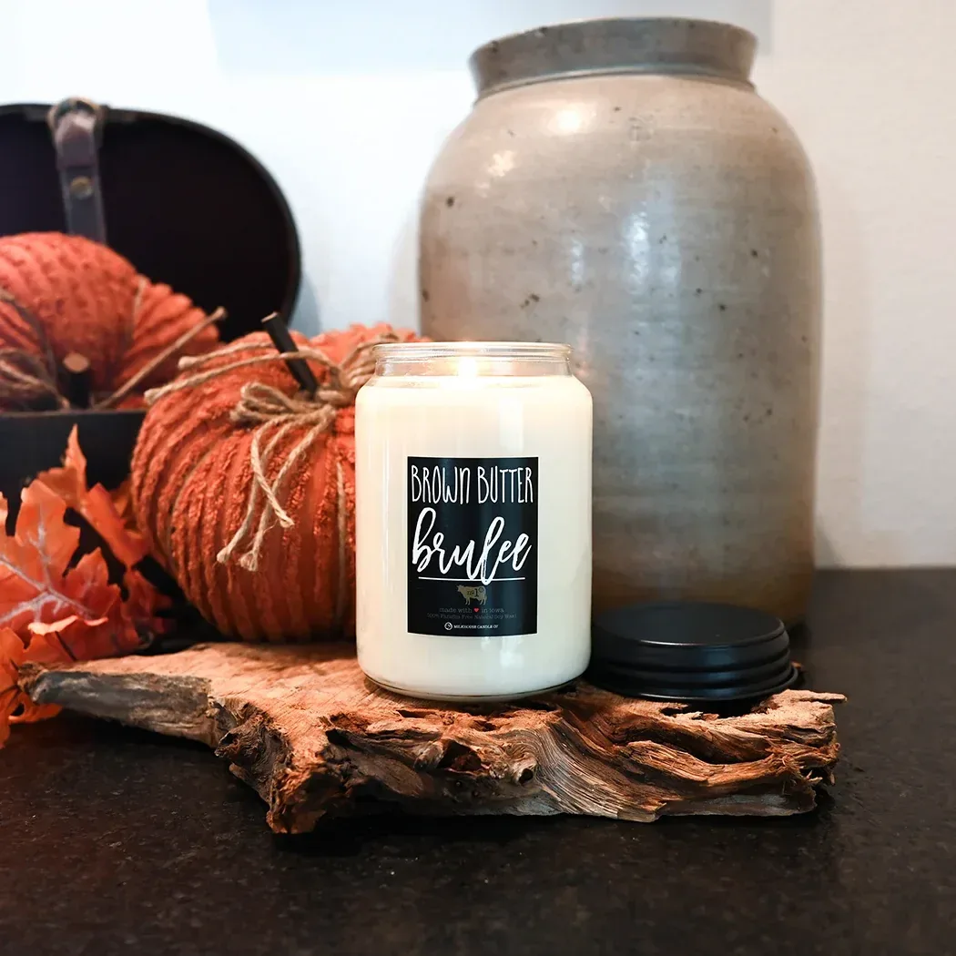 Brown Butter Brulee Candle – 26 oz Farmhouse Jar