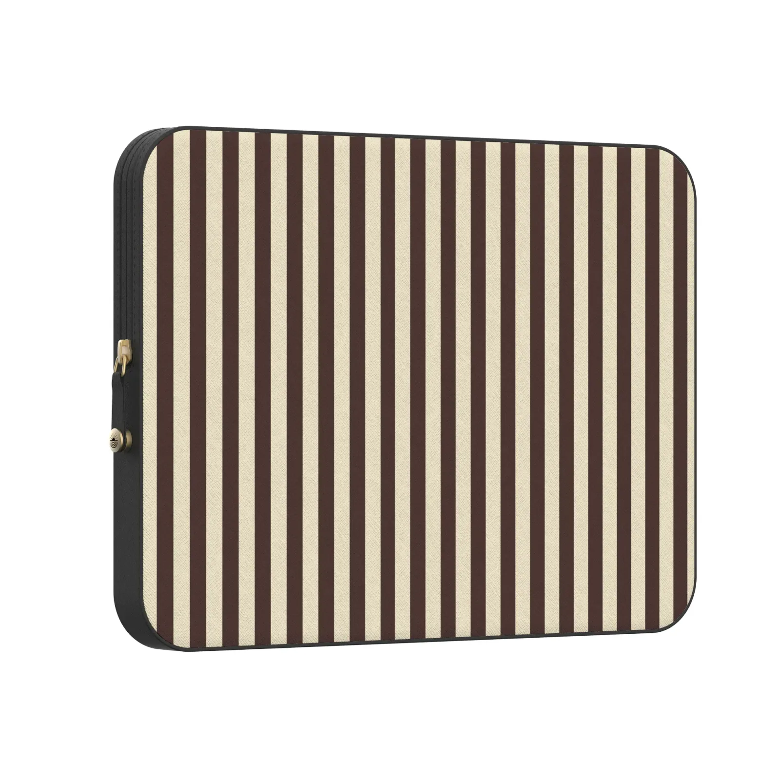 S'more Stripes – Brown Striped Laptop Case