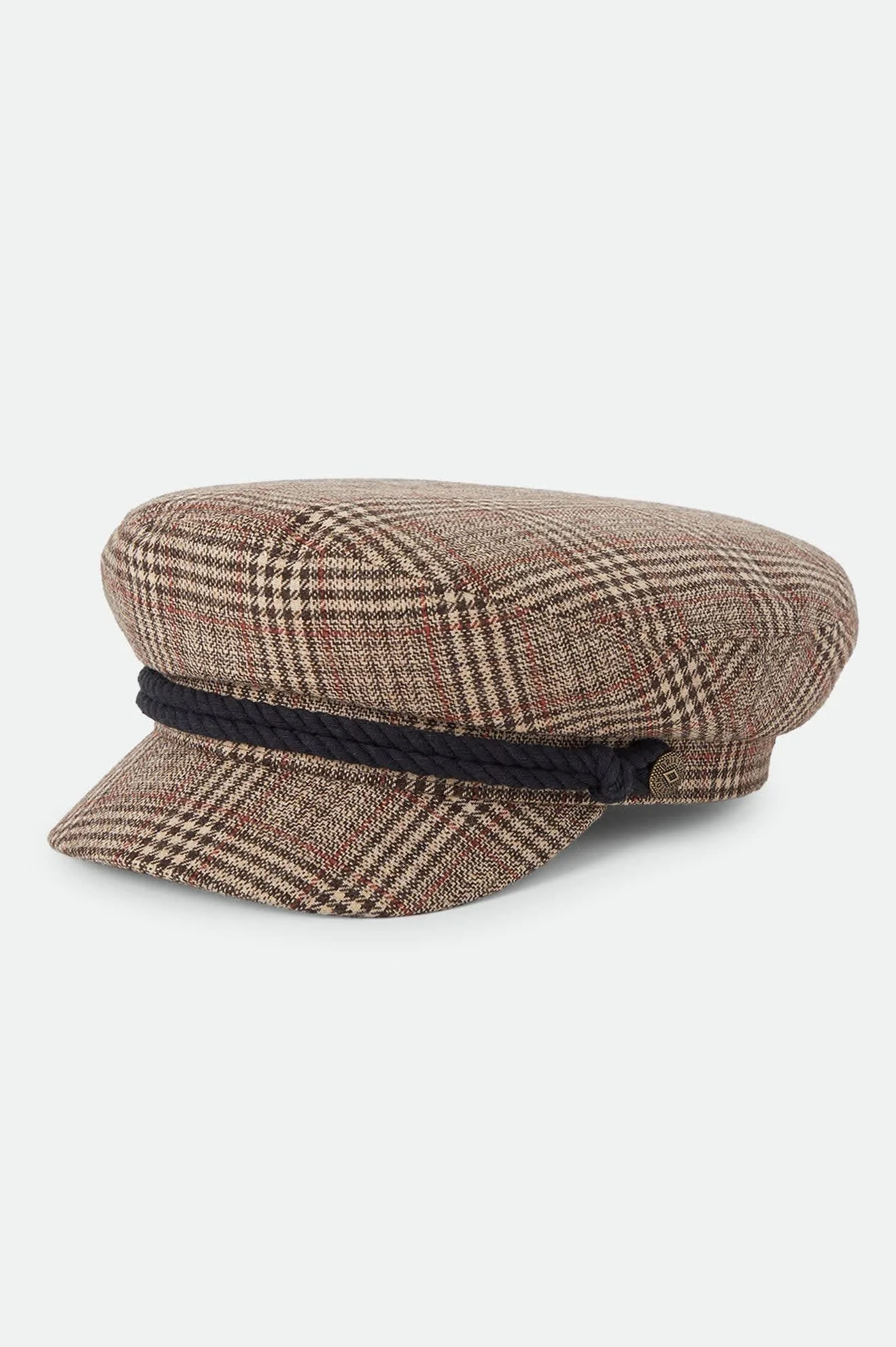 Fiddler Fisherman Cap – Brown/Tan/Red Plaid