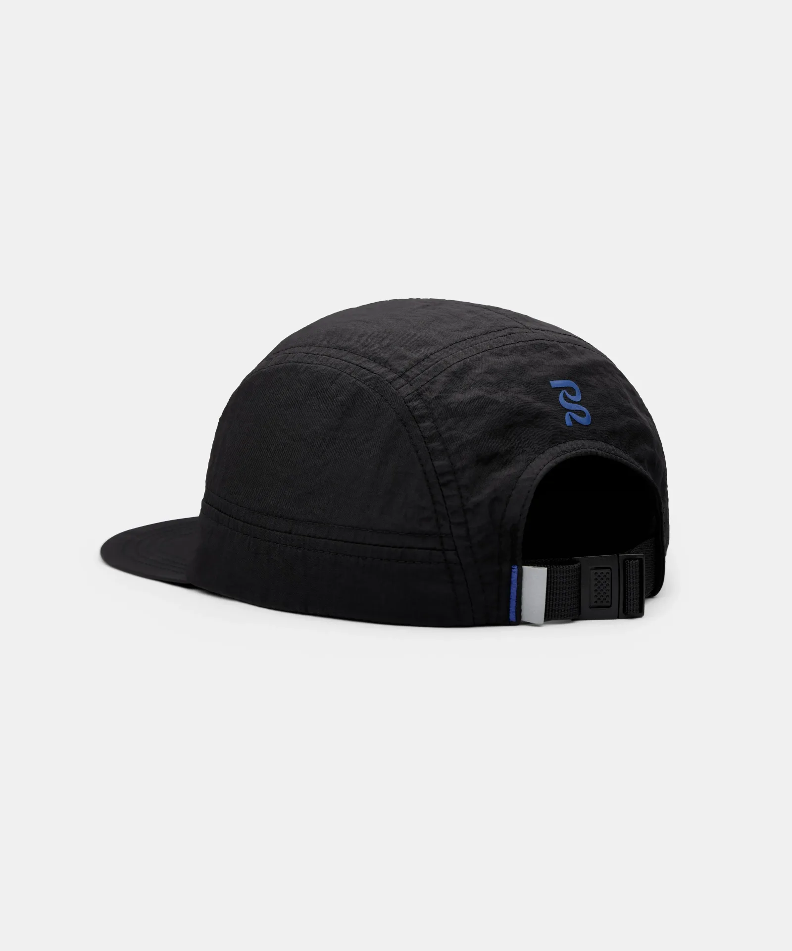 Nylon Run Hat – Black / Bauhaus Blue